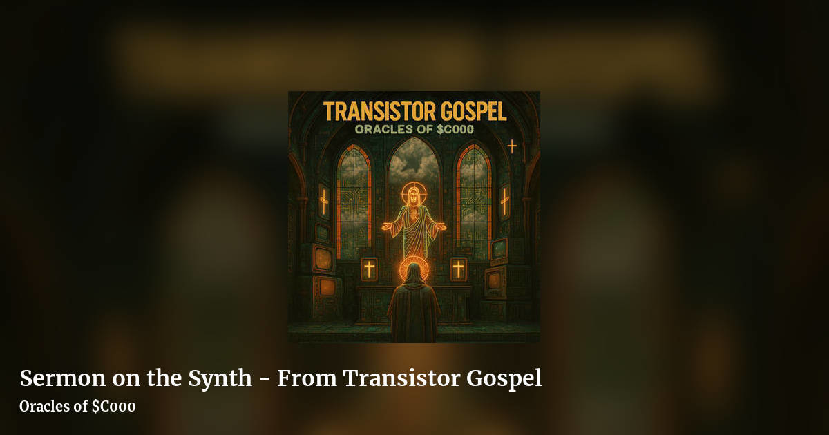 Sermon on the Synth - From Transistor Gospel by Oracles of $C000, landscape clean share image
