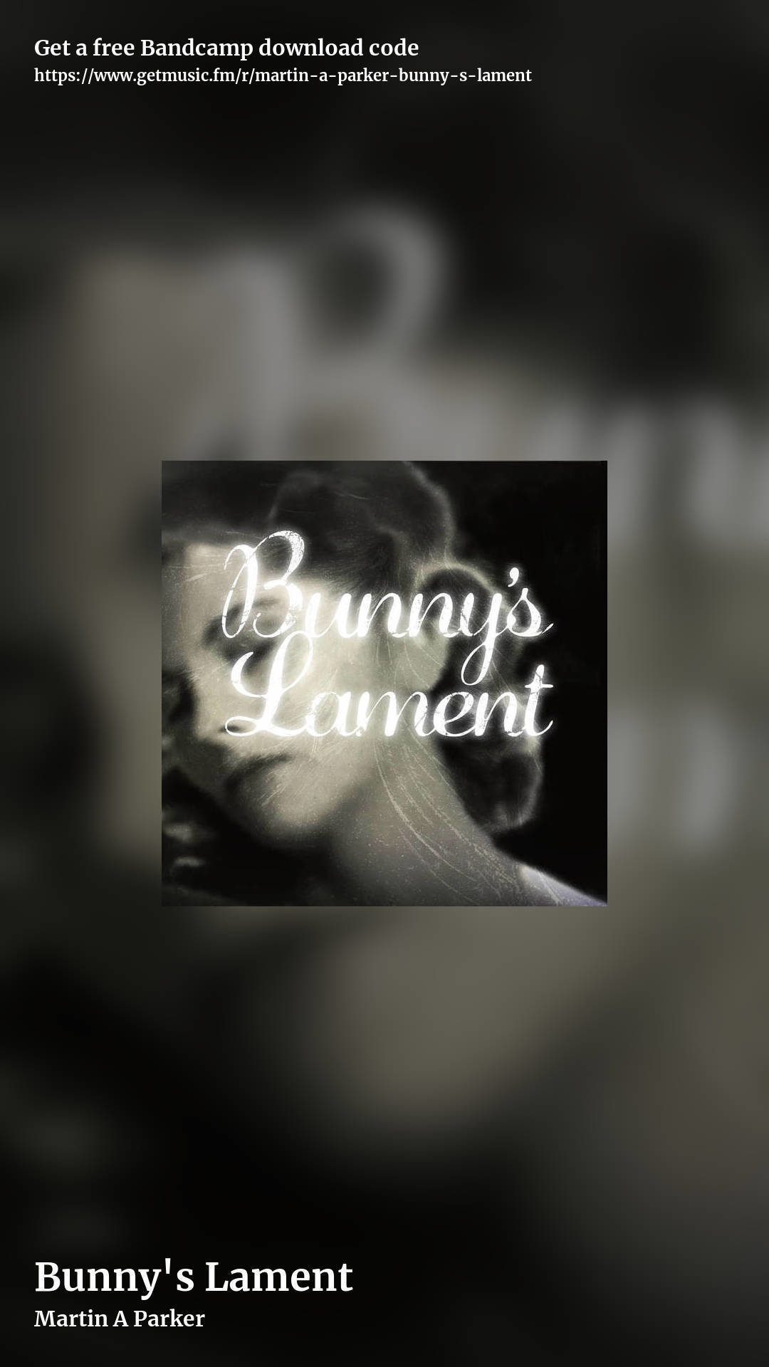 Bunny's Lament by Martin A Parker, story promo share image