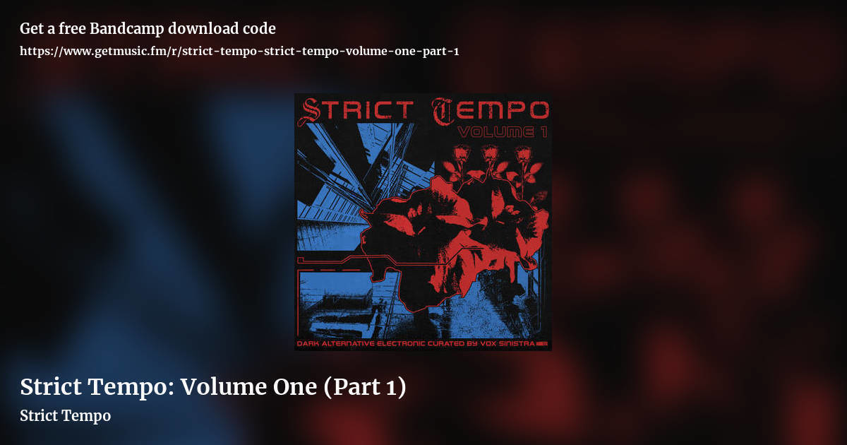 Strict Tempo: Volume One (Part 1) by Strict Tempo, landscape promo share image