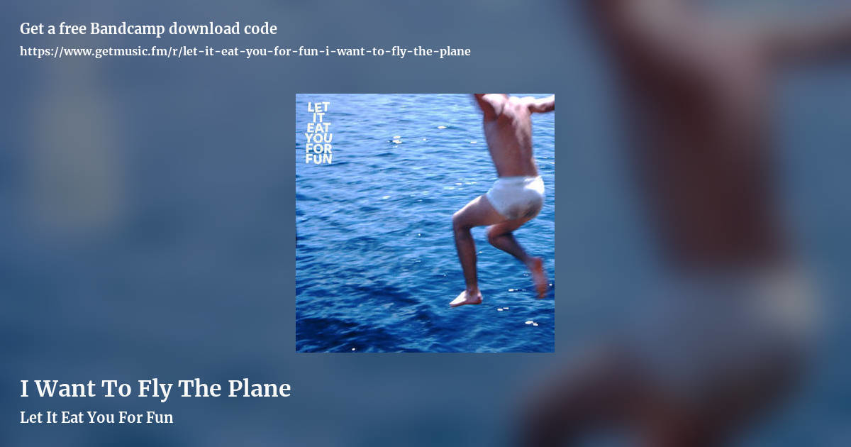 I Want To Fly The Plane by Let It Eat You For Fun, landscape promo share image