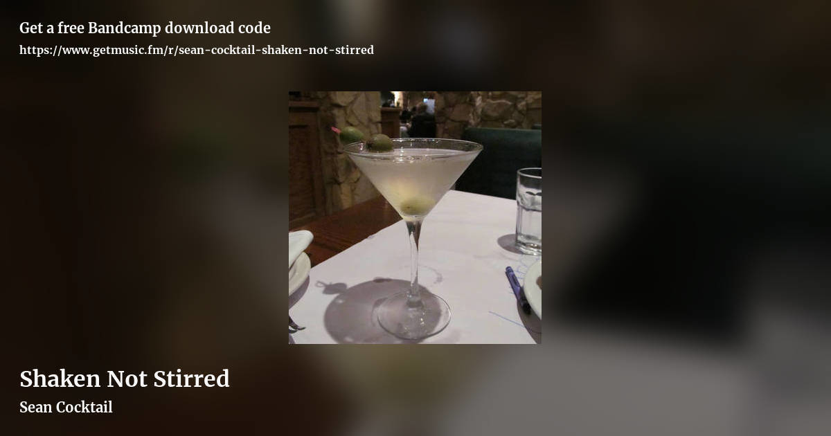 Shaken Not Stirred by Sean Cocktail, landscape promo share image