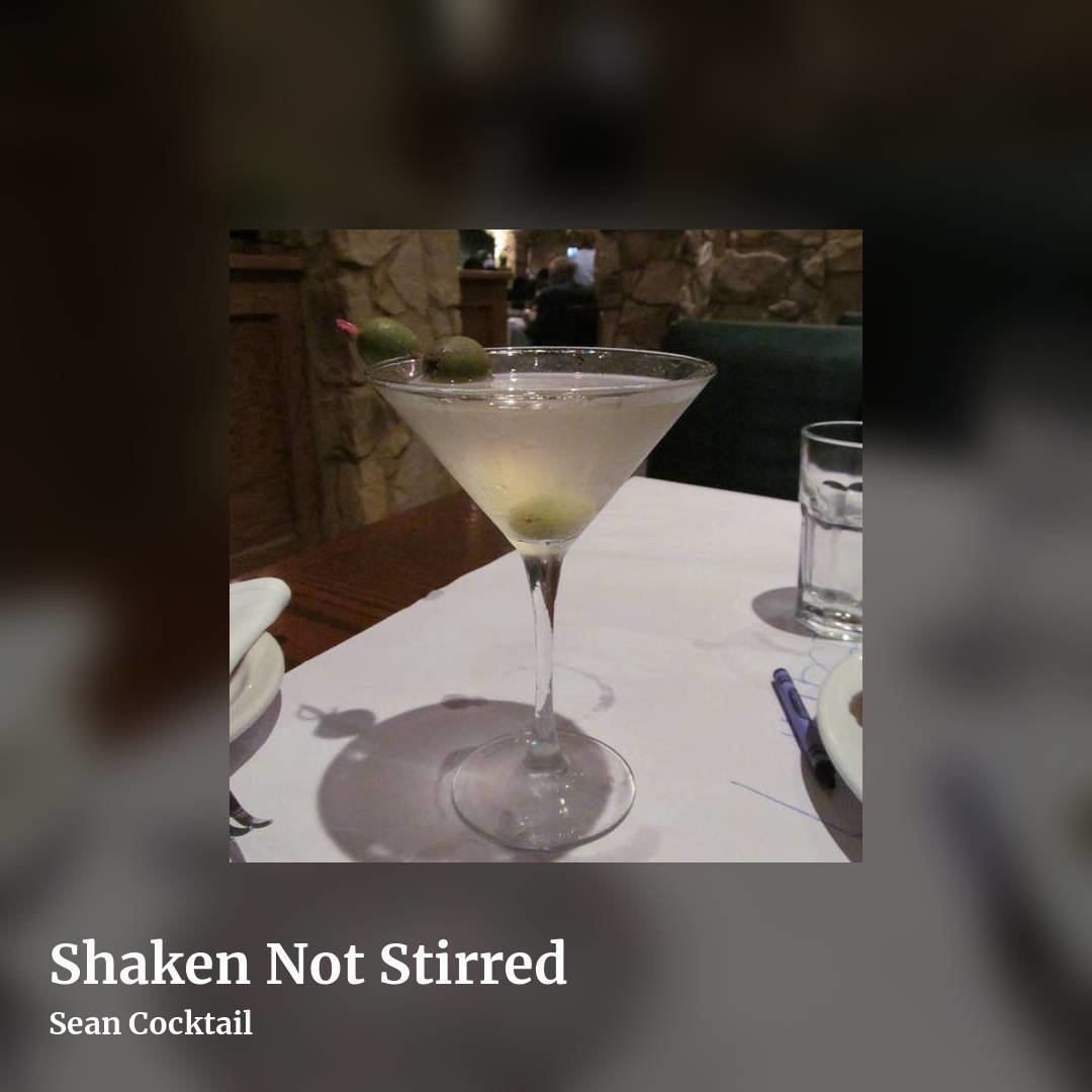 Shaken Not Stirred by Sean Cocktail, square clean share image
