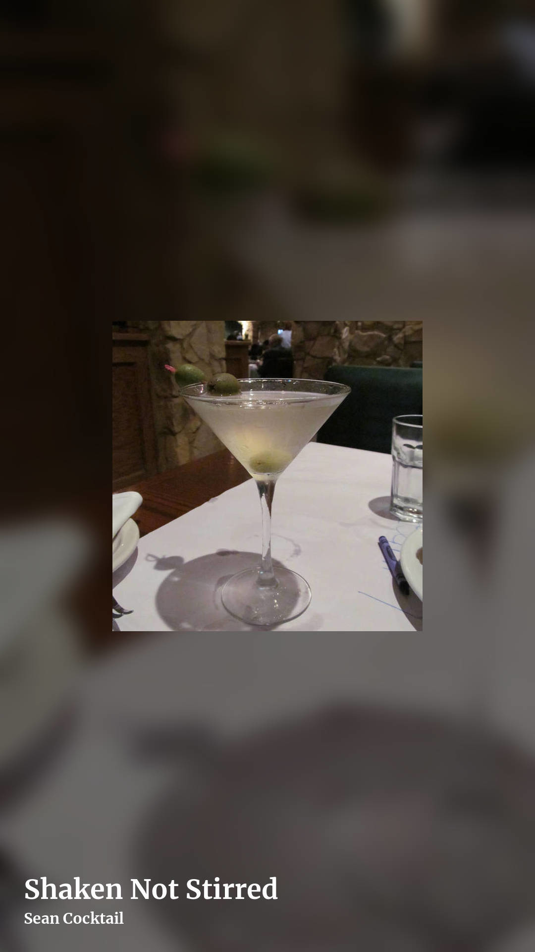 Shaken Not Stirred by Sean Cocktail, story clean share image