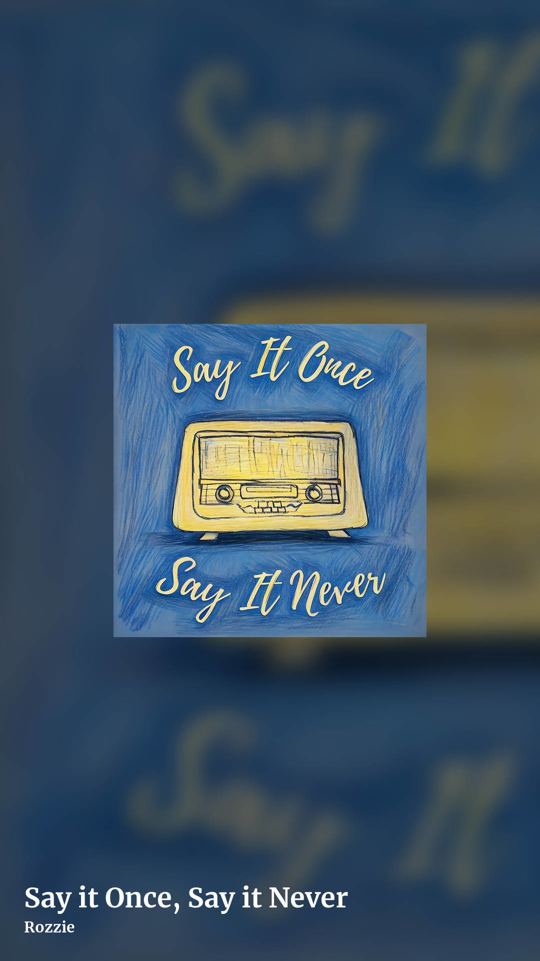 Say it Once, Say it Never by Rozzie, story clean share image
