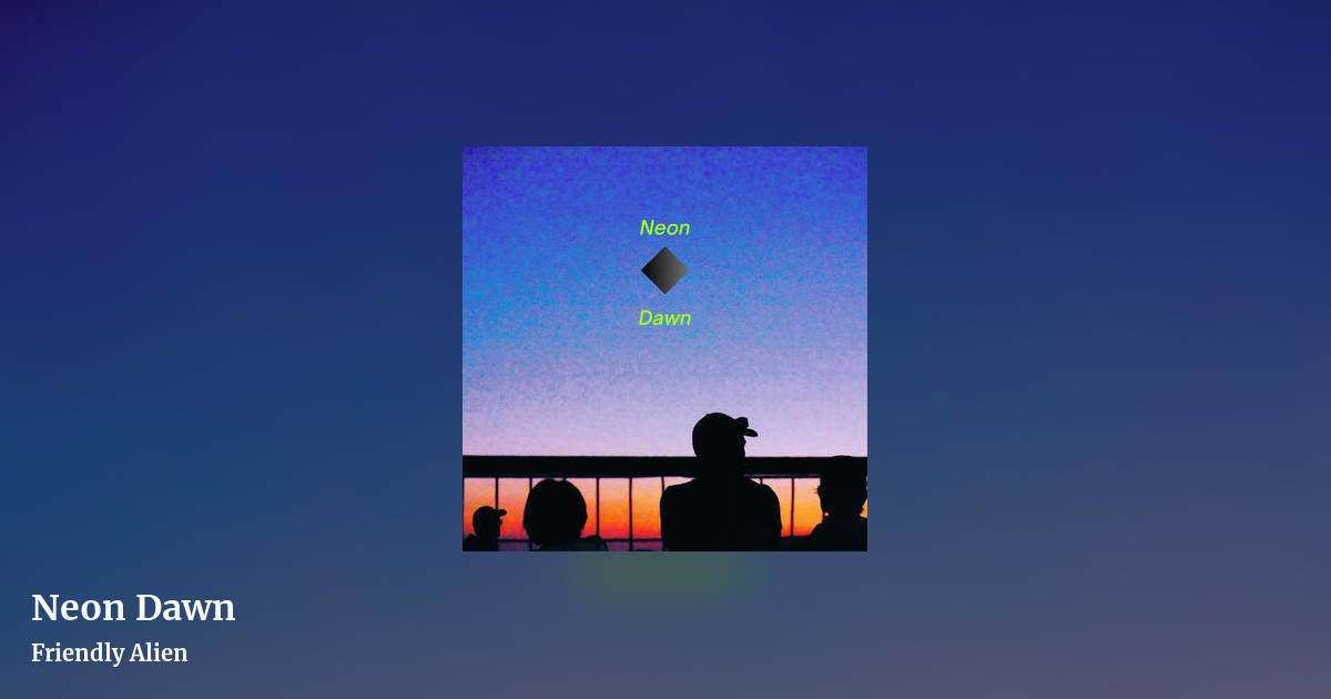 Neon Dawn by Friendly Alien, landscape clean share image