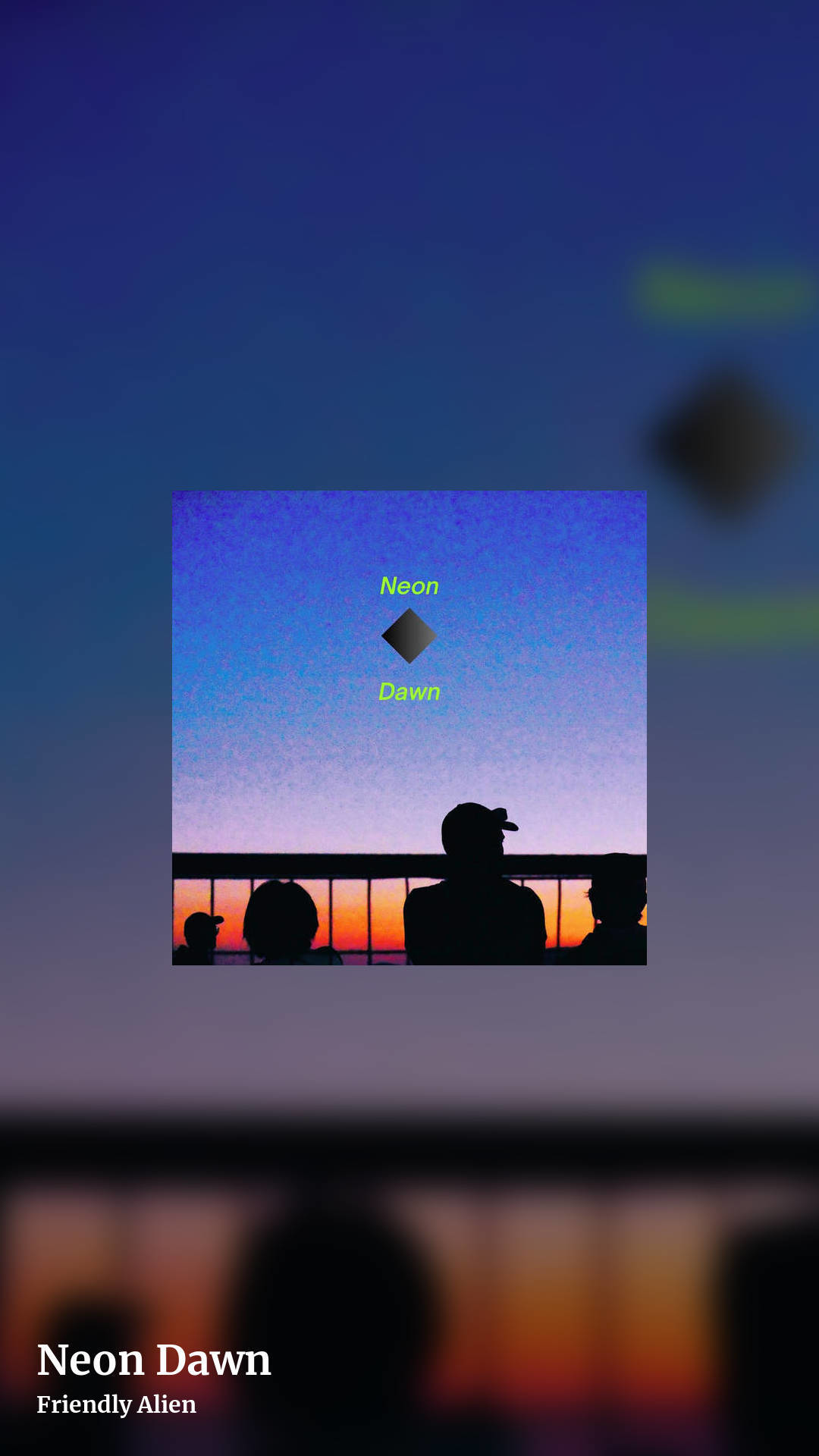 Neon Dawn by Friendly Alien, story clean share image