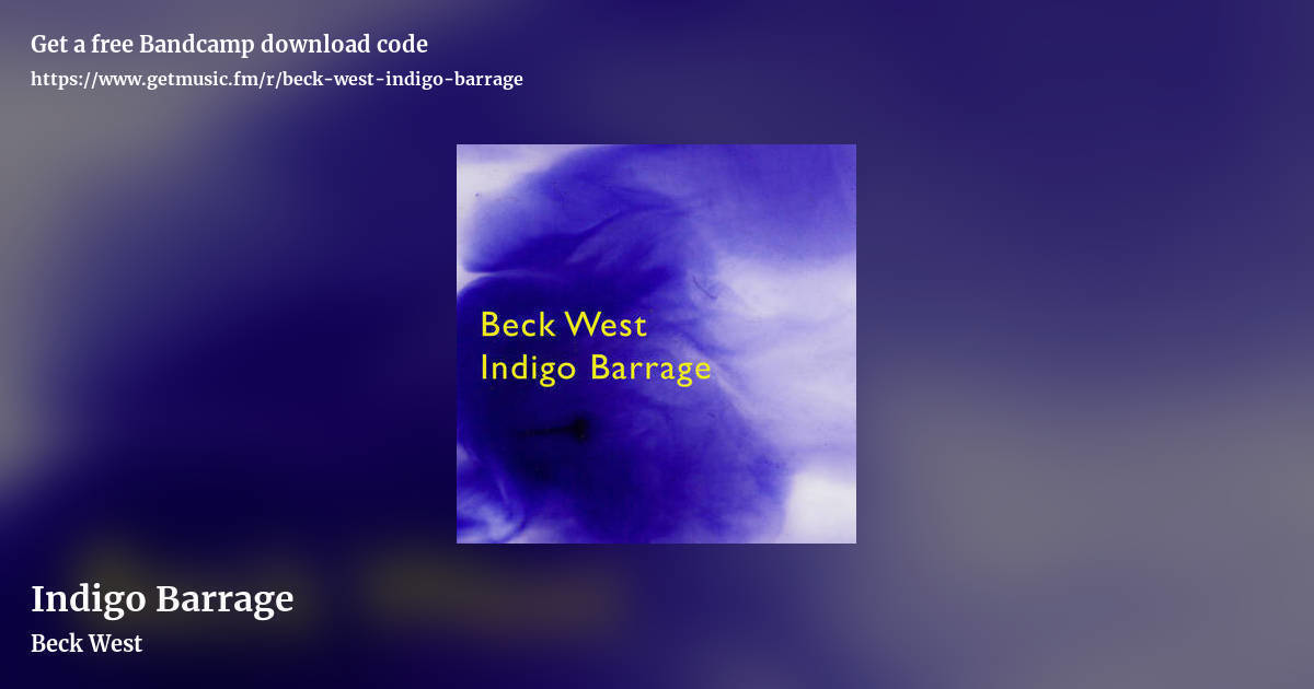 Indigo Barrage by Beck West, landscape promo share image