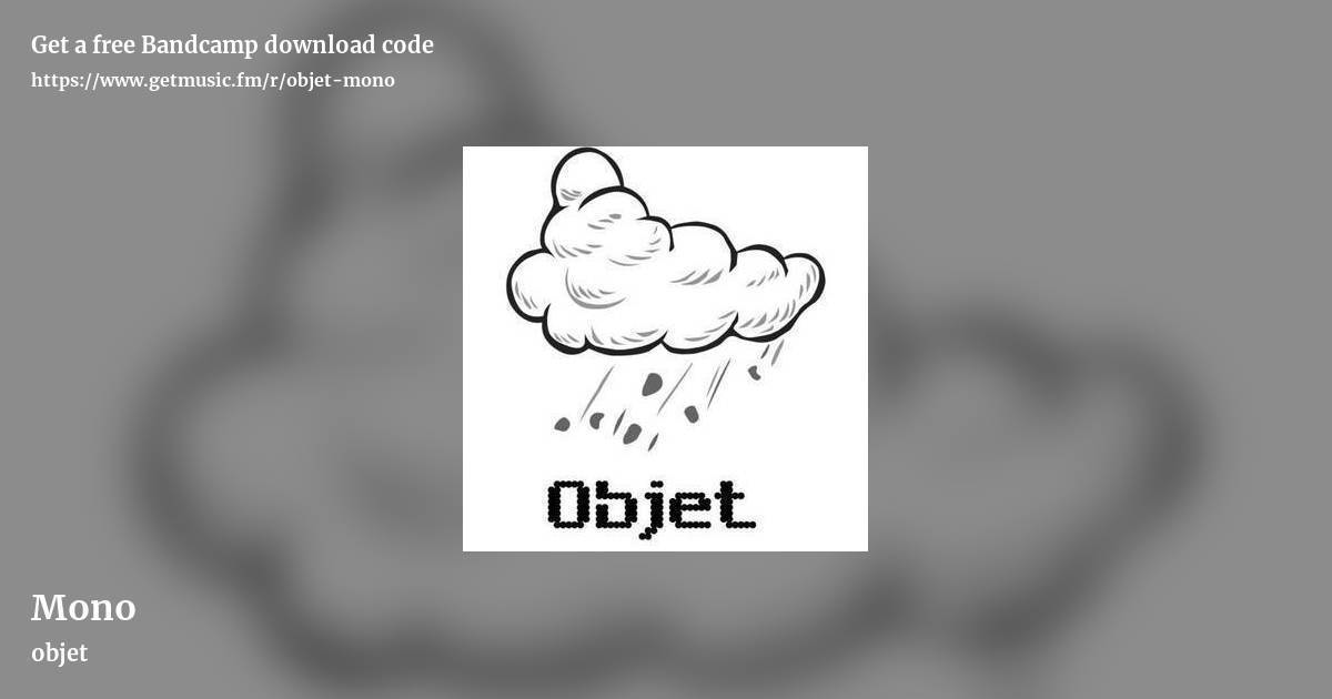 Mono by objet, landscape promo share image