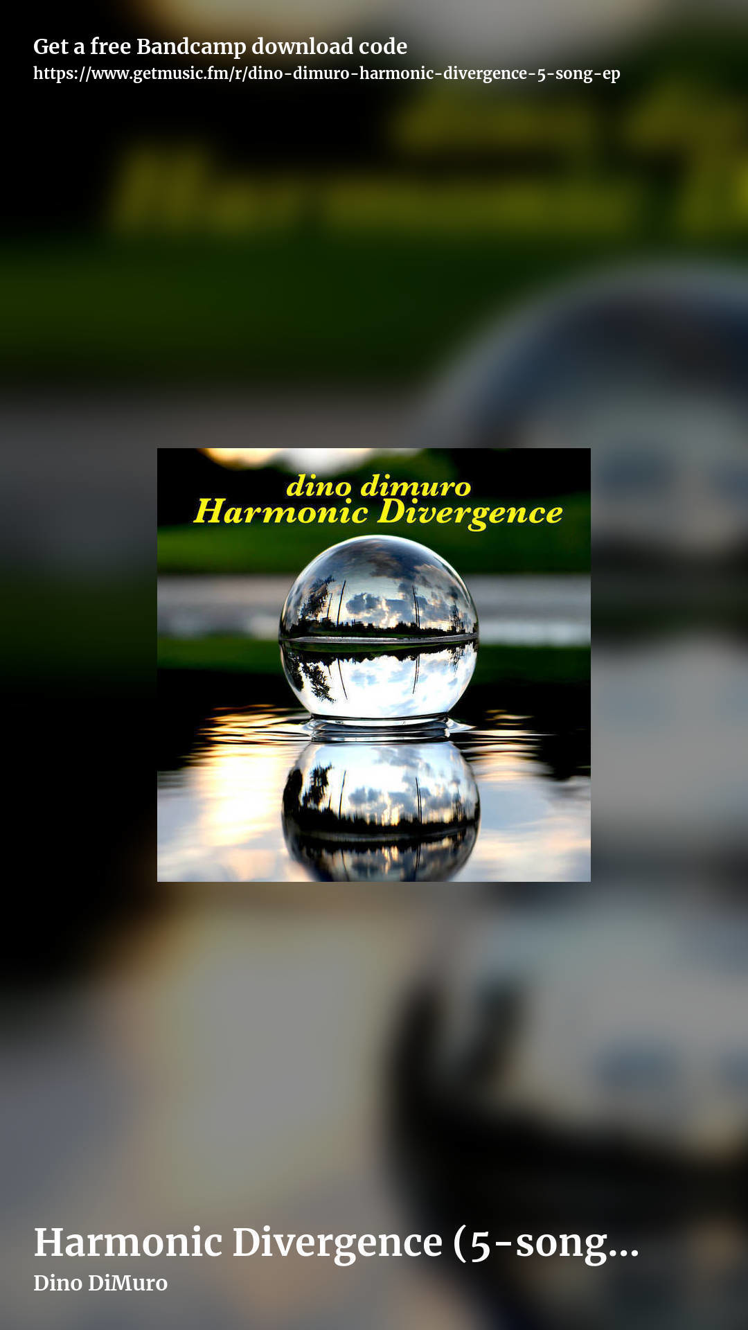 Harmonic Divergence (5-song EP) by Dino DiMuro, story promo share image
