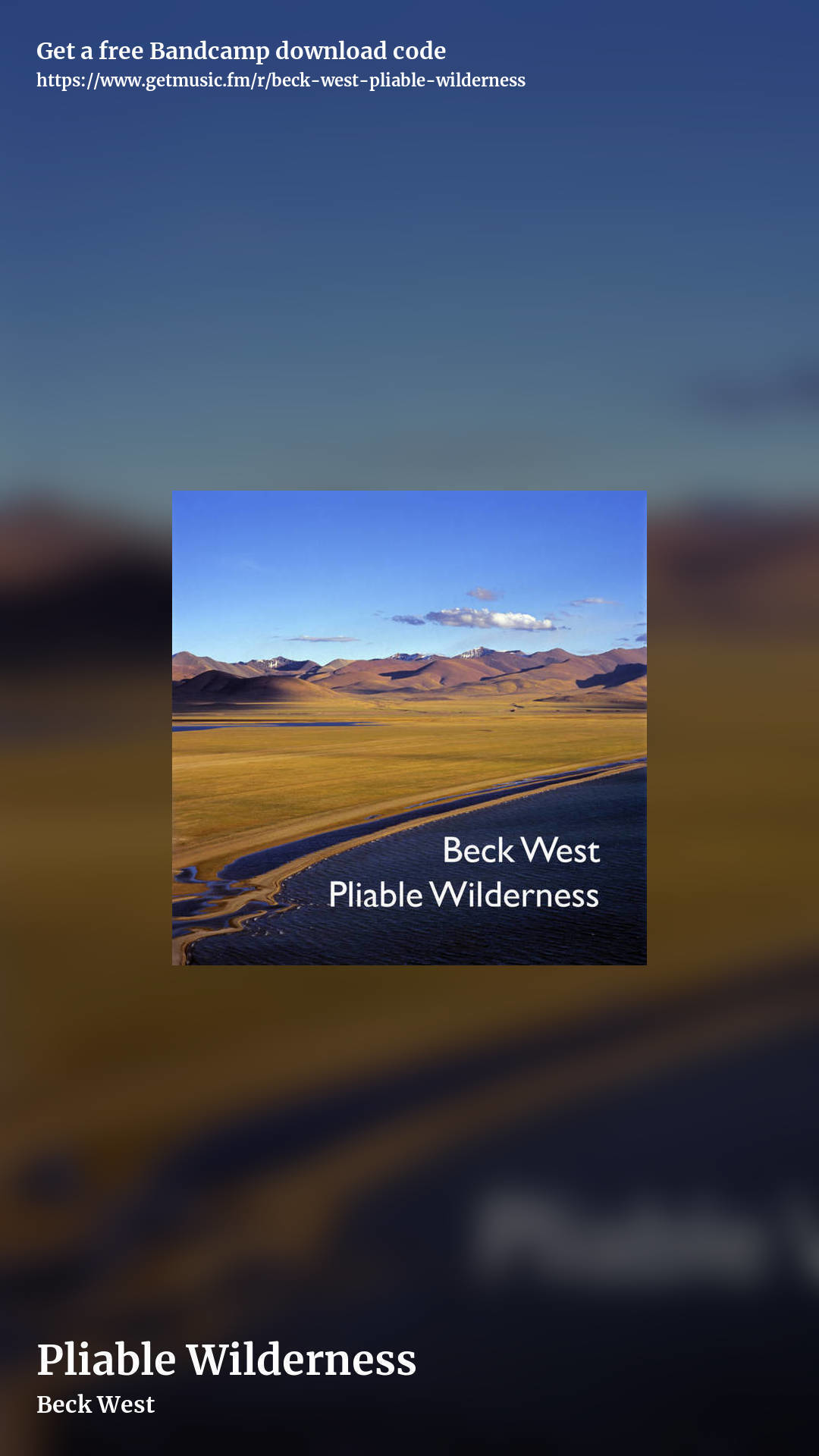 Pliable Wilderness by Beck West, story promo share image