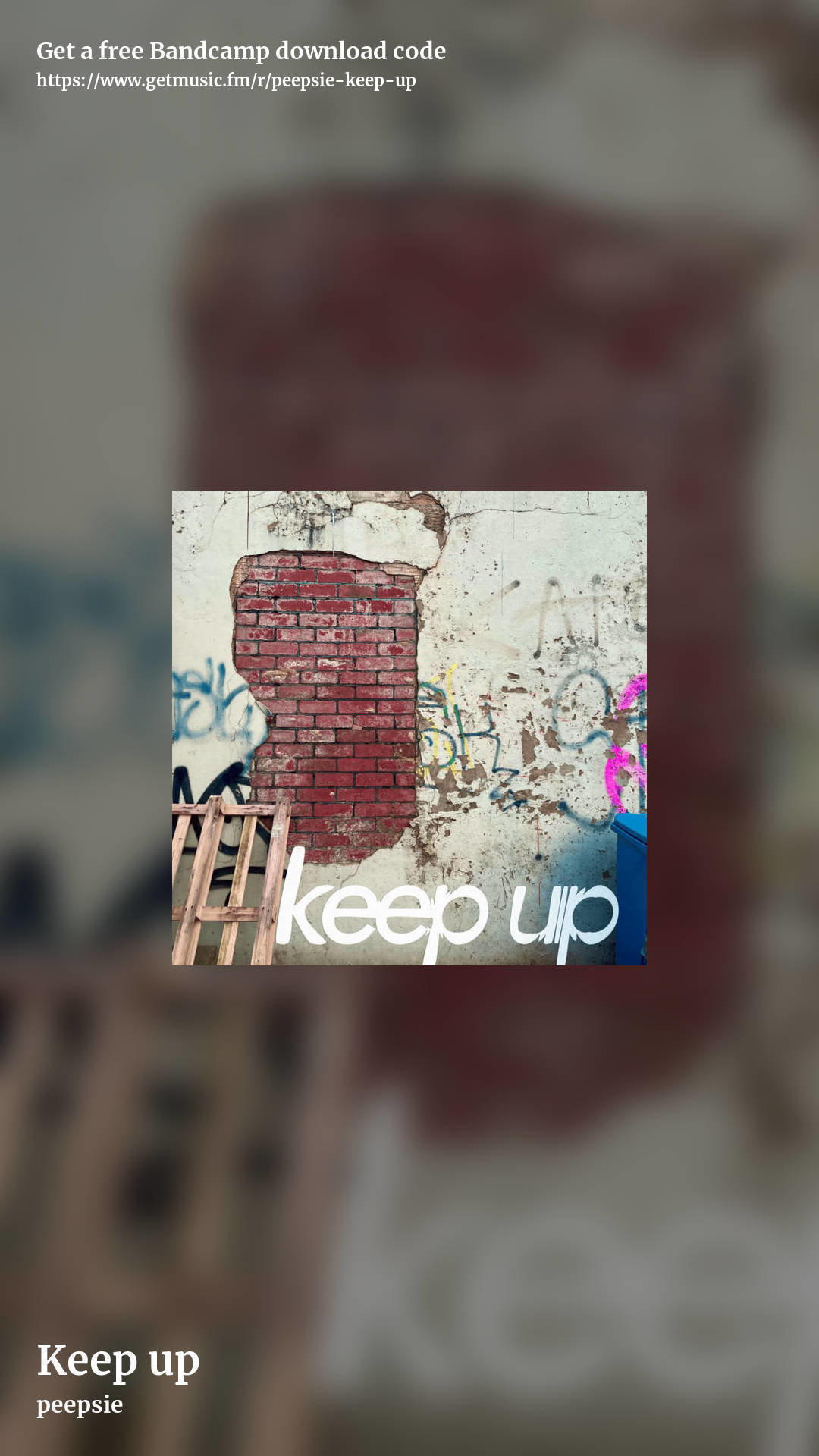 Keep up by peepsie, story promo share image