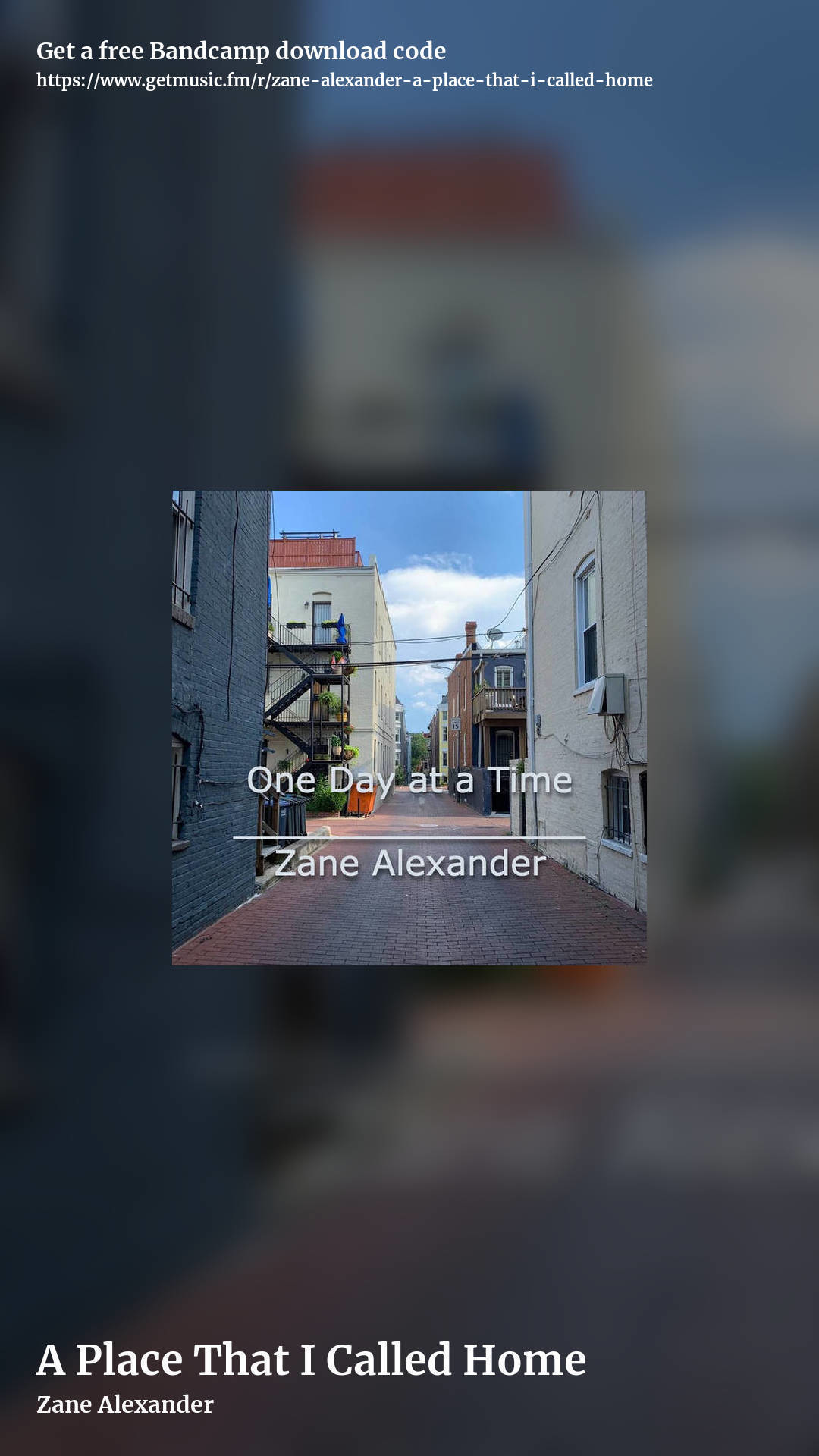 A Place That I Called Home by Zane Alexander, story promo share image