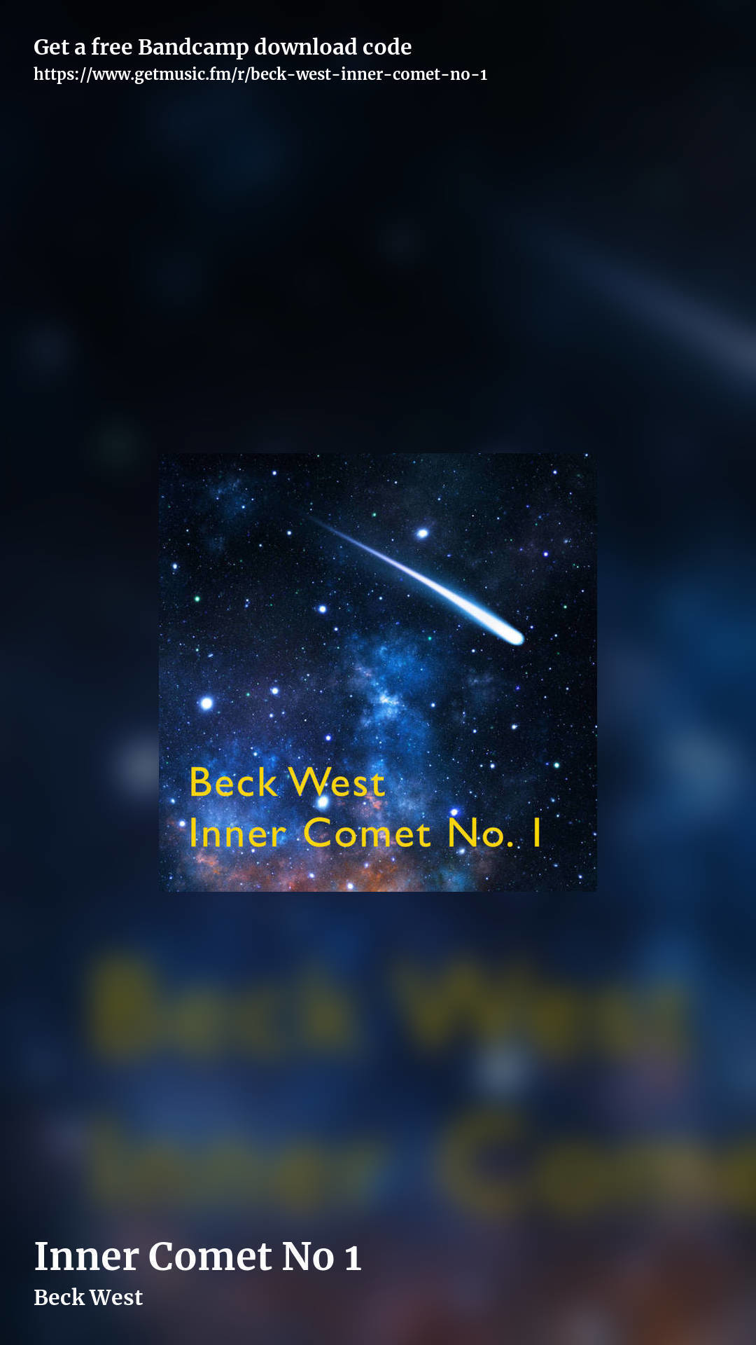 Inner Comet No 1 by Beck West, story promo share image