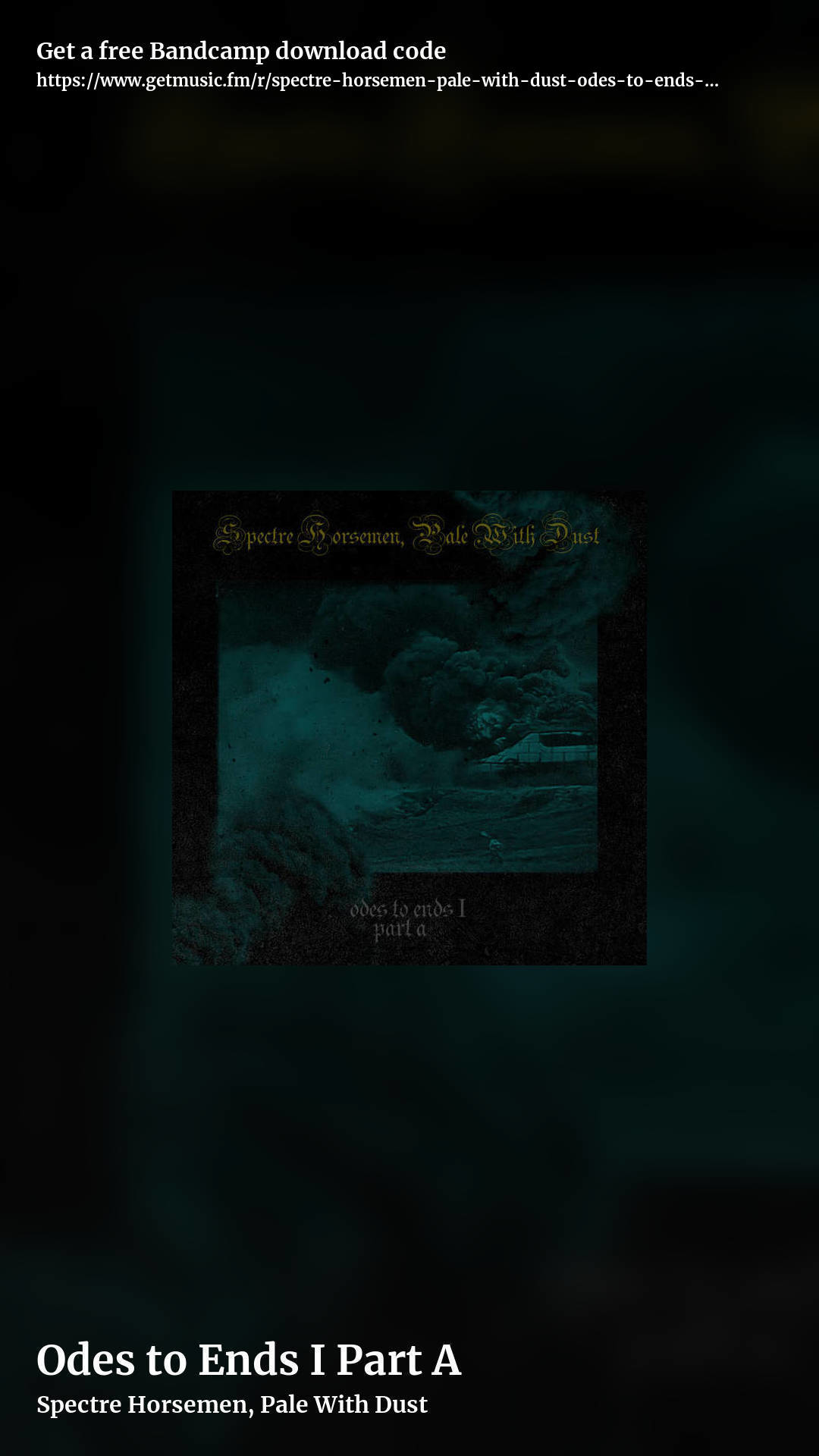 Odes to Ends I Part A by Spectre Horsemen, Pale With Dust, story promo share image