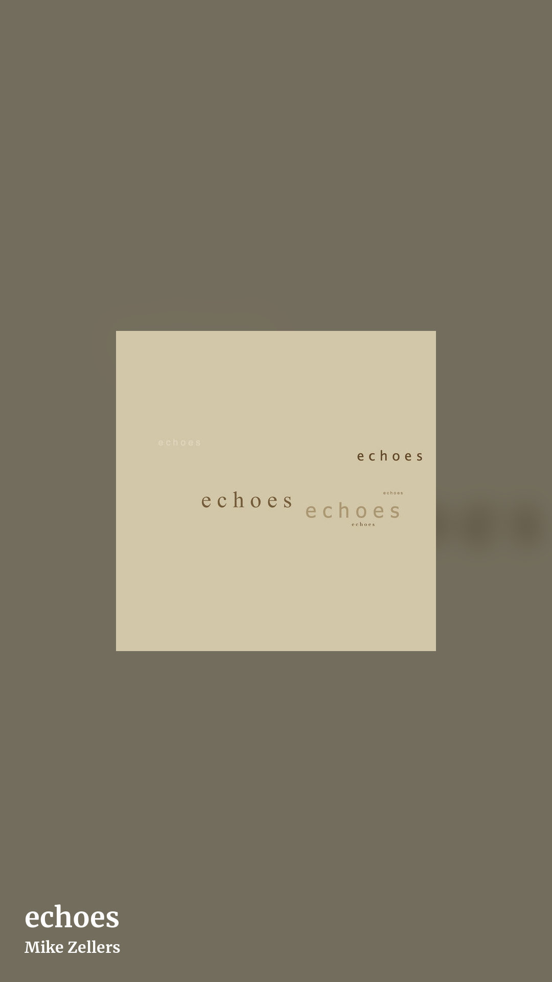 echoes by Mike Zellers, story clean share image