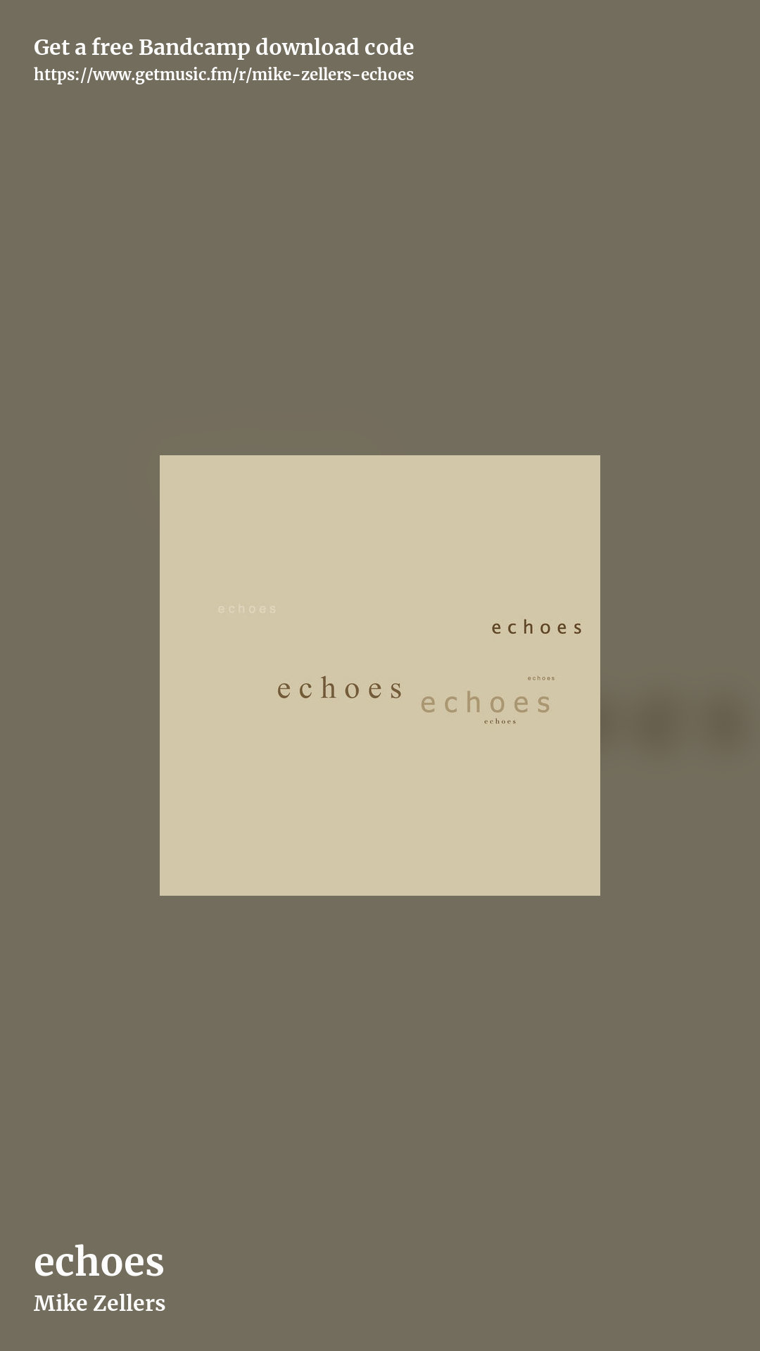 echoes by Mike Zellers, story promo share image