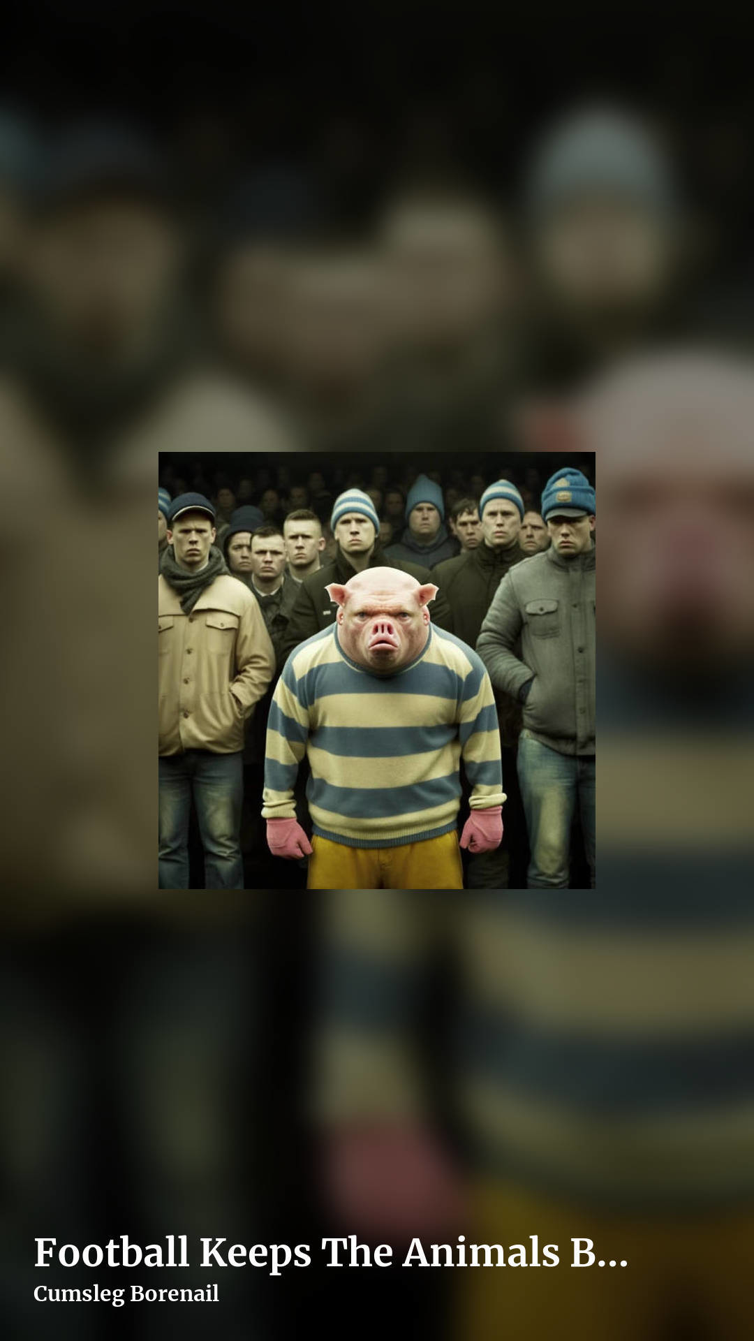 Football Keeps The Animals Busy by Cumsleg Borenail, story clean share image