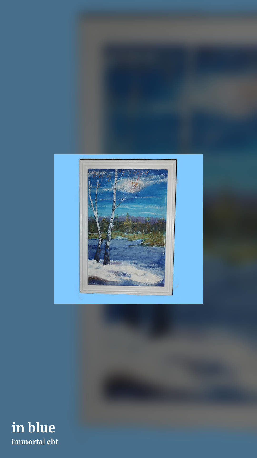 in blue by immortal ebt, story clean share image