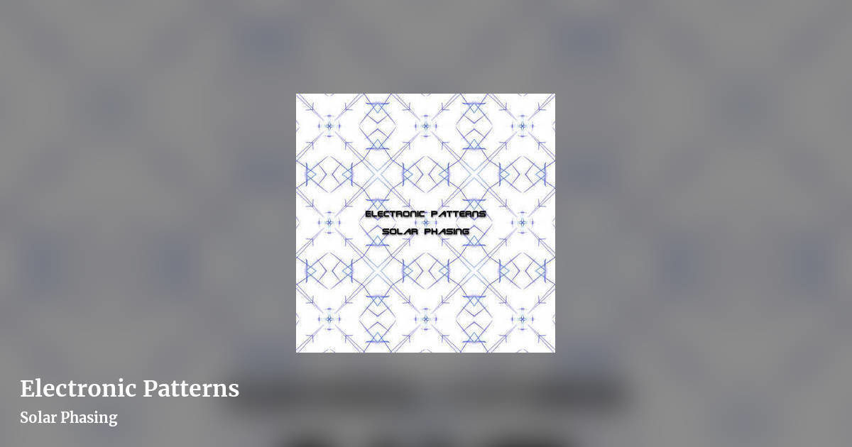 Electronic Patterns by Solar Phasing, landscape clean share image