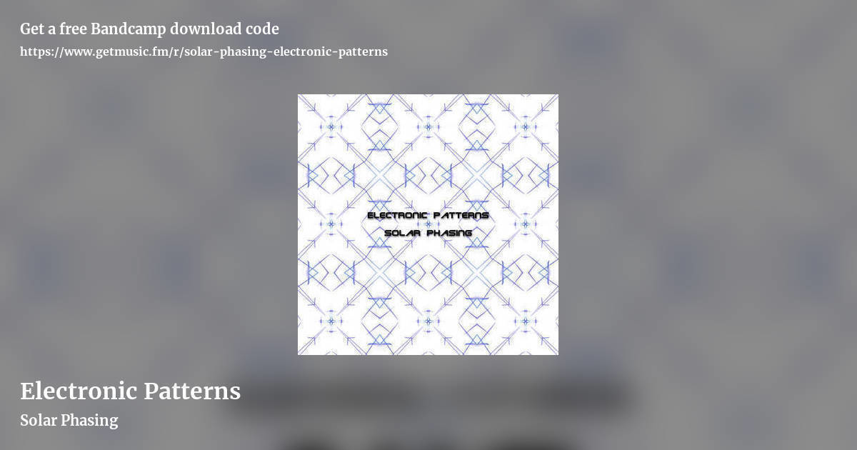 Electronic Patterns by Solar Phasing, landscape promo share image