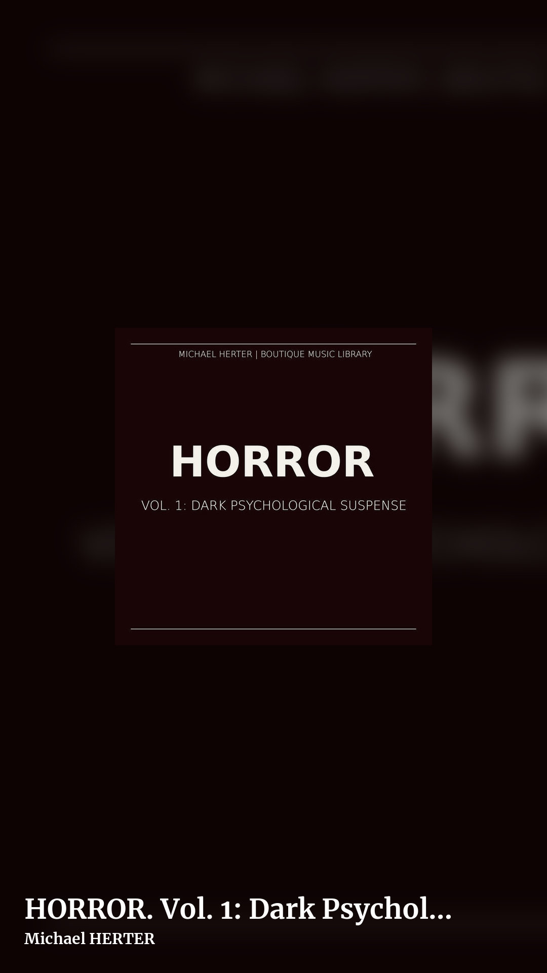 HORROR. Vol. 1: Dark Psychological Suspense by Michael HERTER, story clean share image