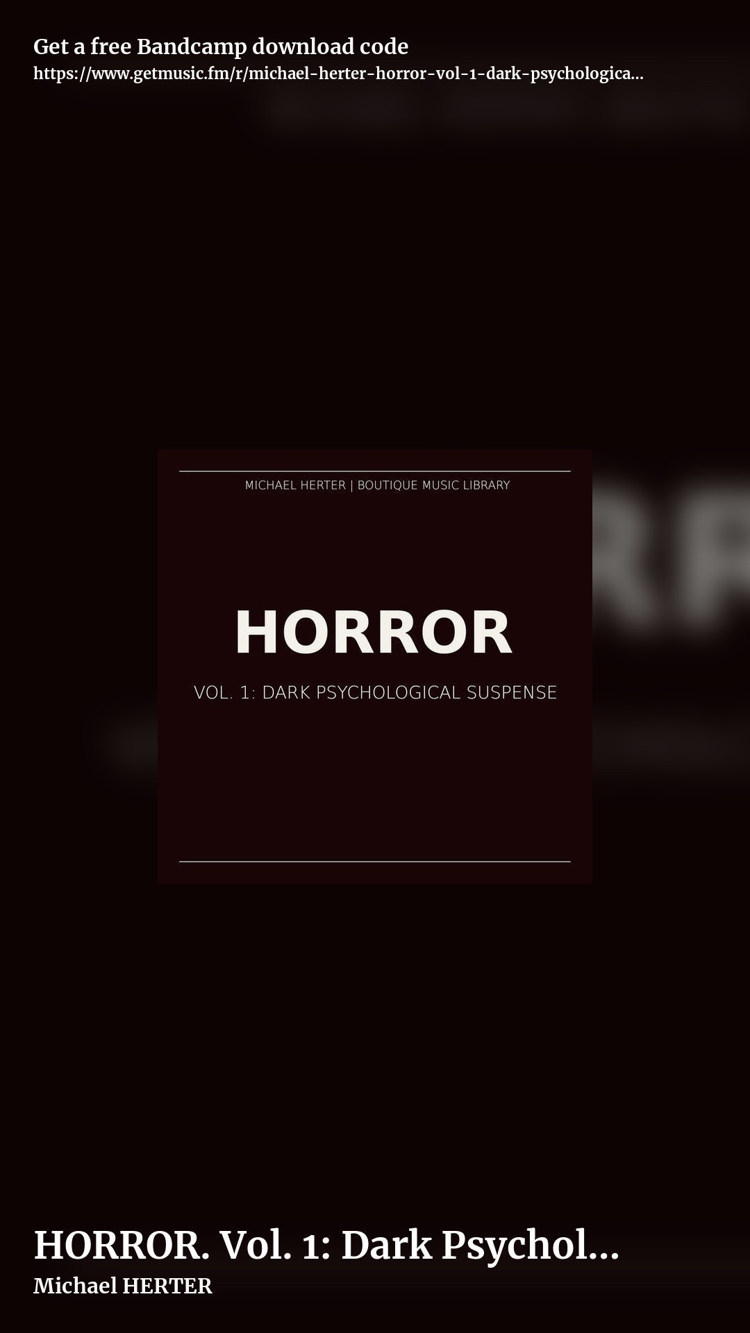 HORROR. Vol. 1: Dark Psychological Suspense by Michael HERTER, story promo share image
