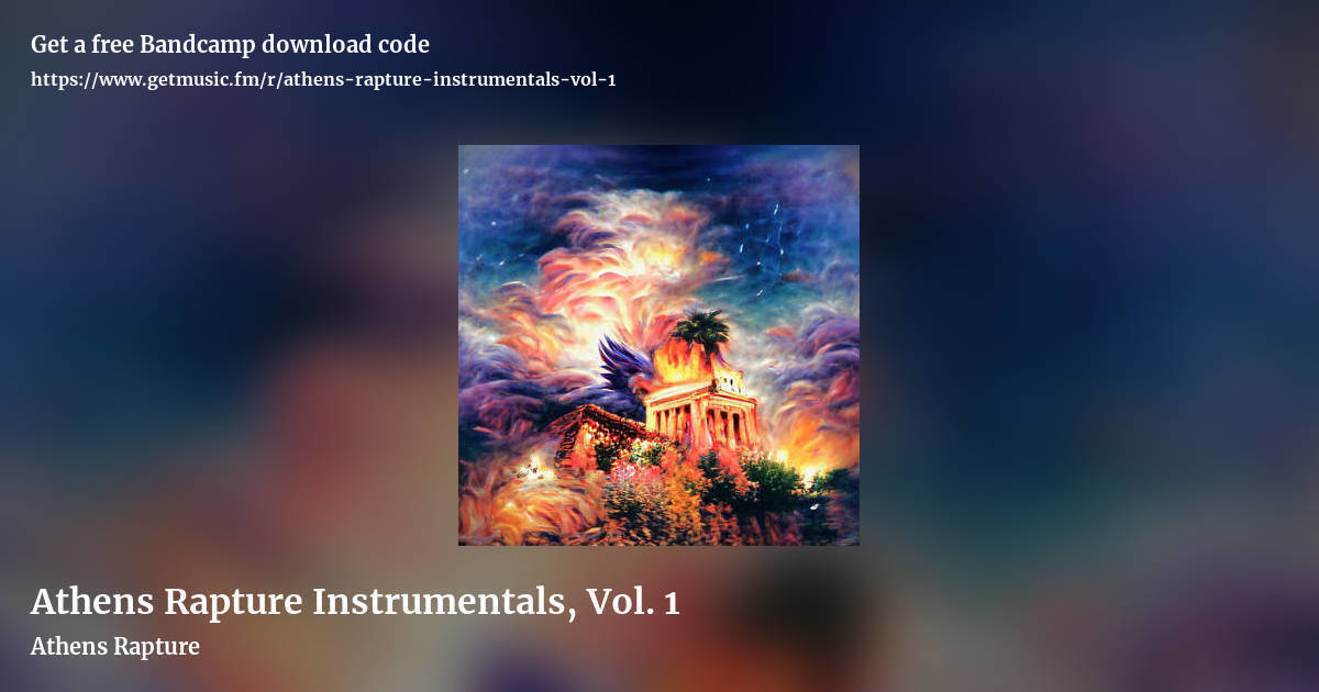 Athens Rapture Instrumentals, Vol. 1 by Athens Rapture, landscape promo share image