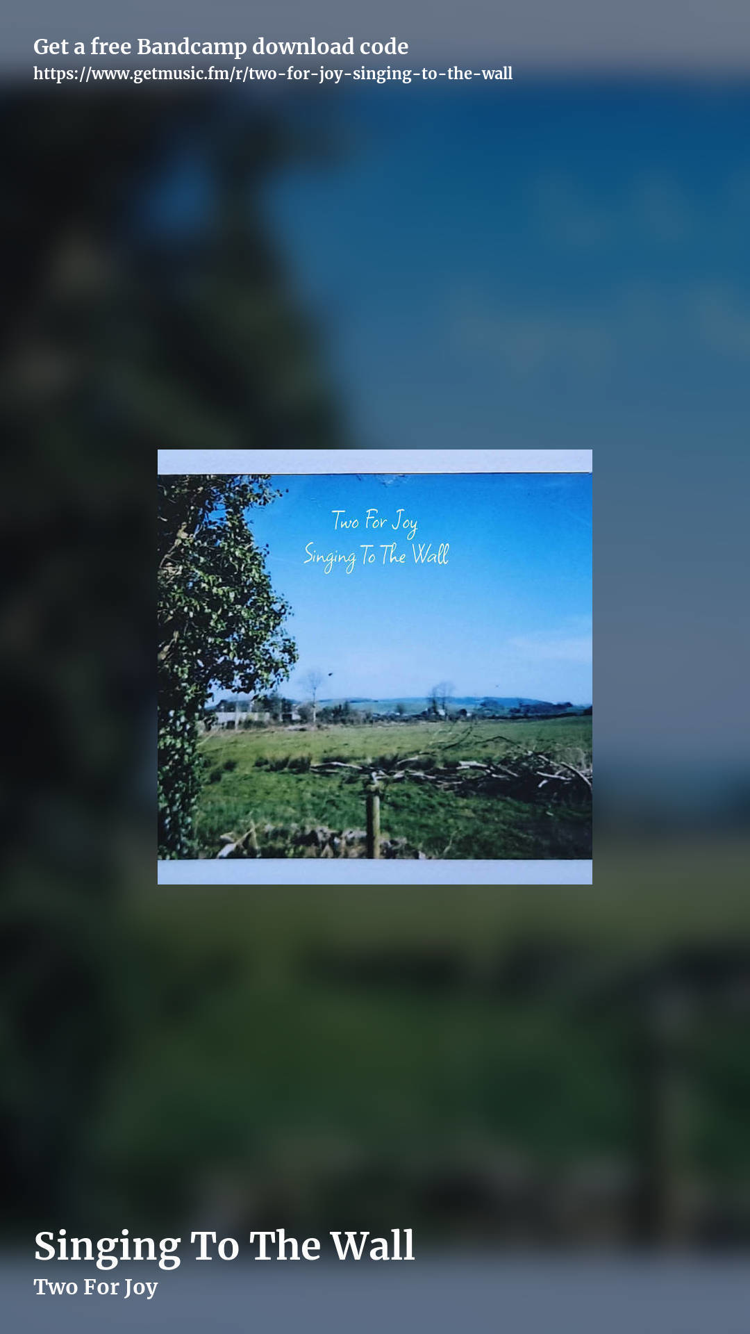 Singing To The Wall by Two For Joy, story promo share image