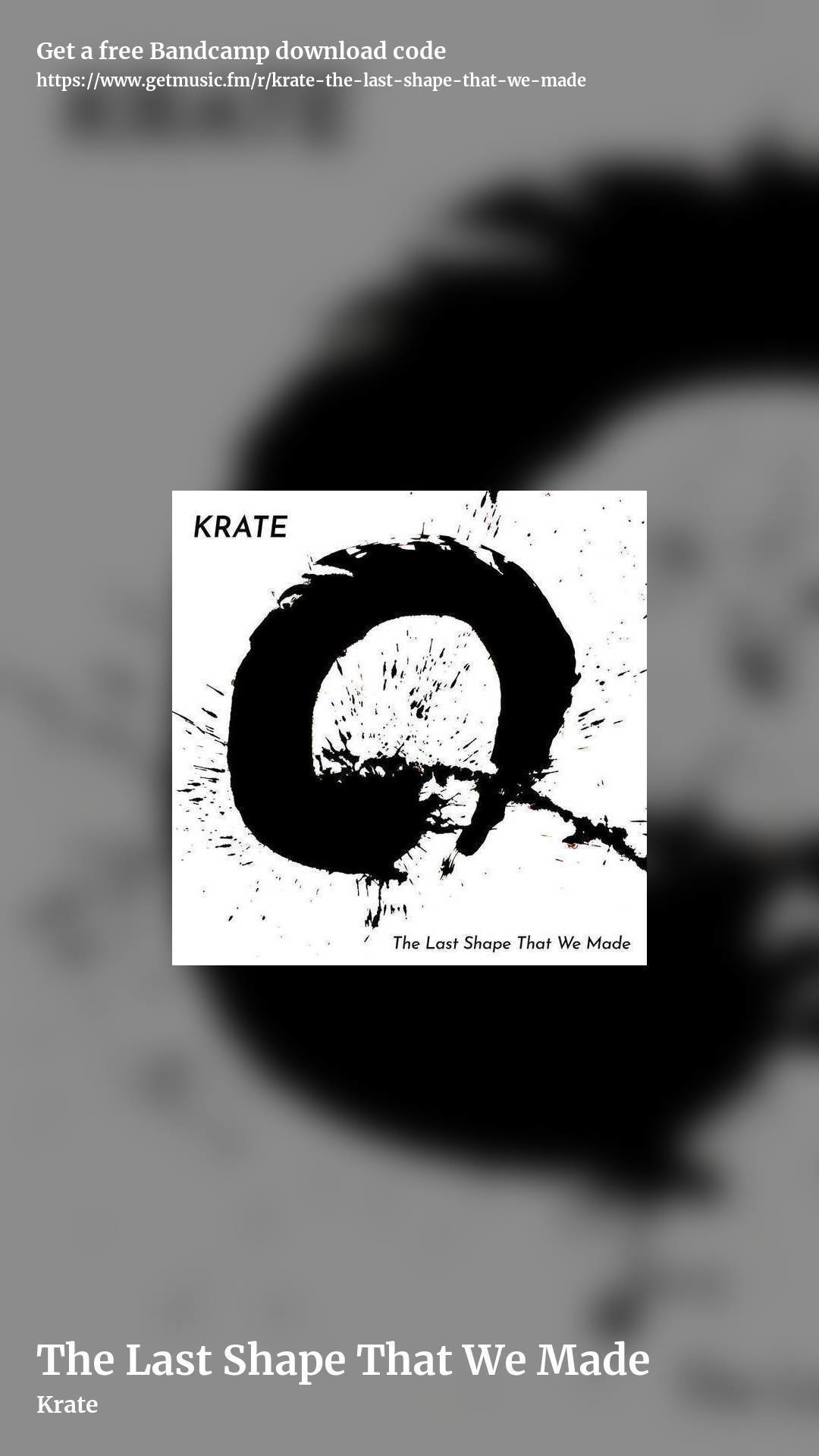 The Last Shape That We Made by Krate, story promo share image