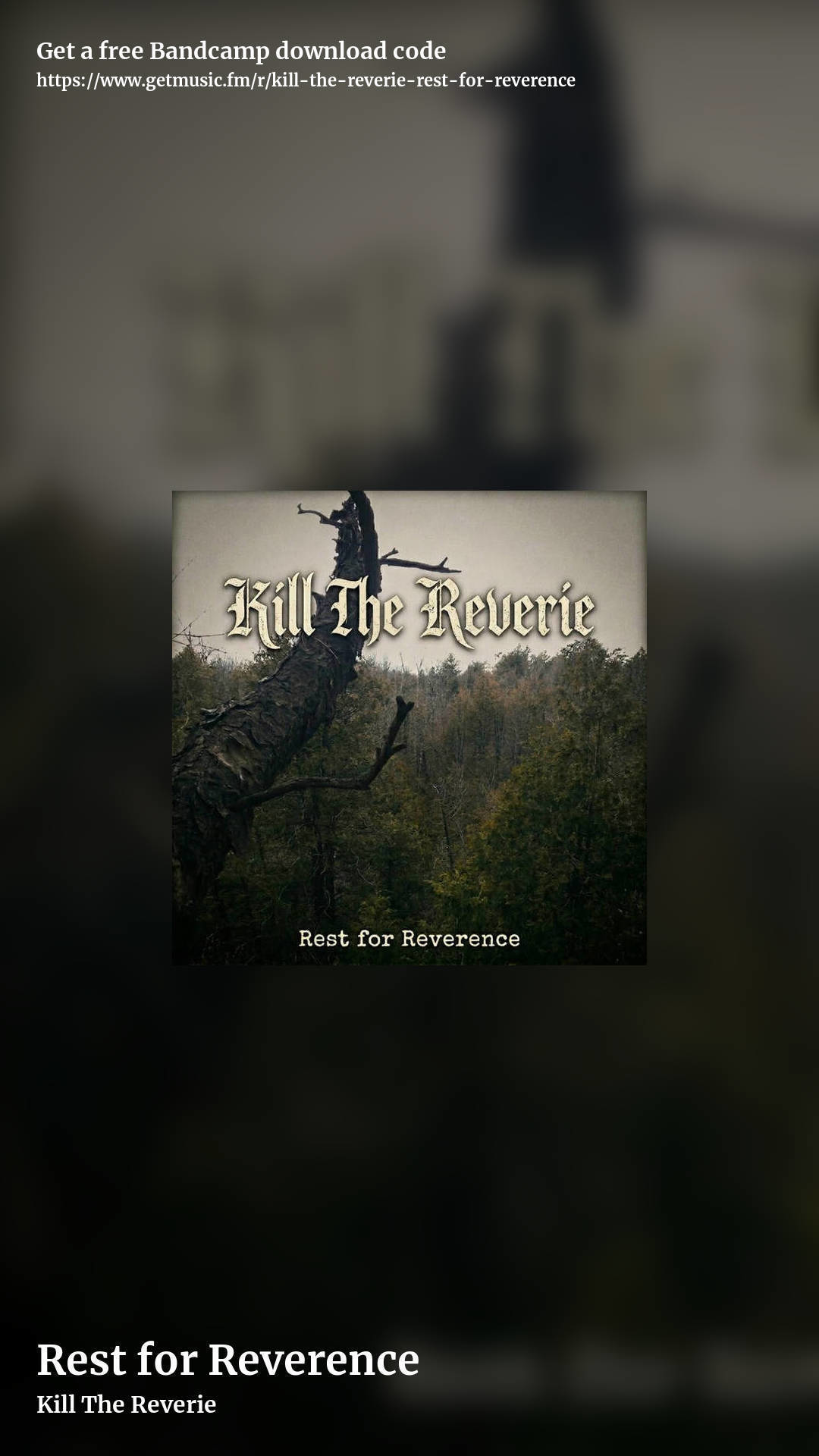 Rest for Reverence by Kill The Reverie, story promo share image