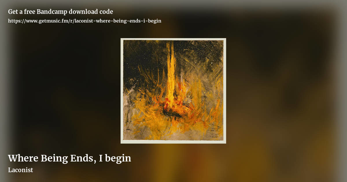 Where Being Ends, I begin by Laconist, landscape promo share image