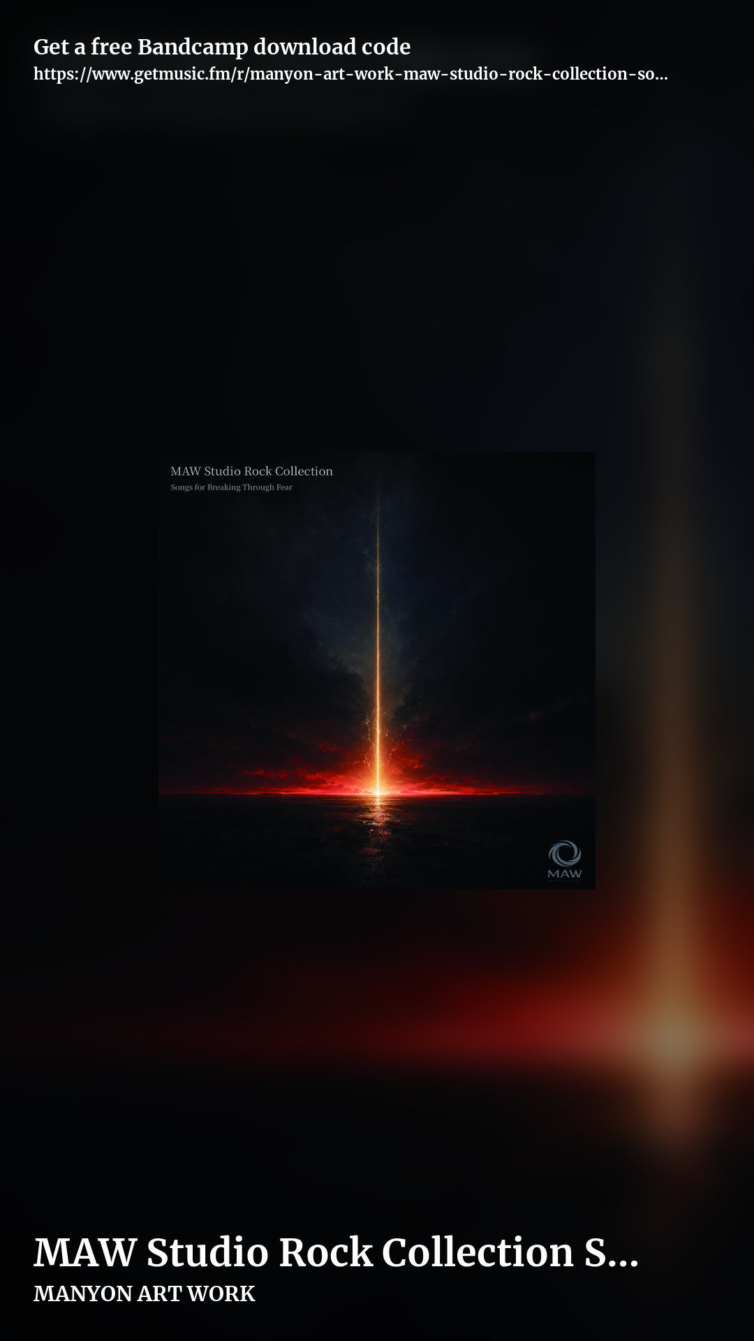 MAW Studio Rock Collection Songs for Breaking Through Fear by MANYON ART WORK, story promo share image