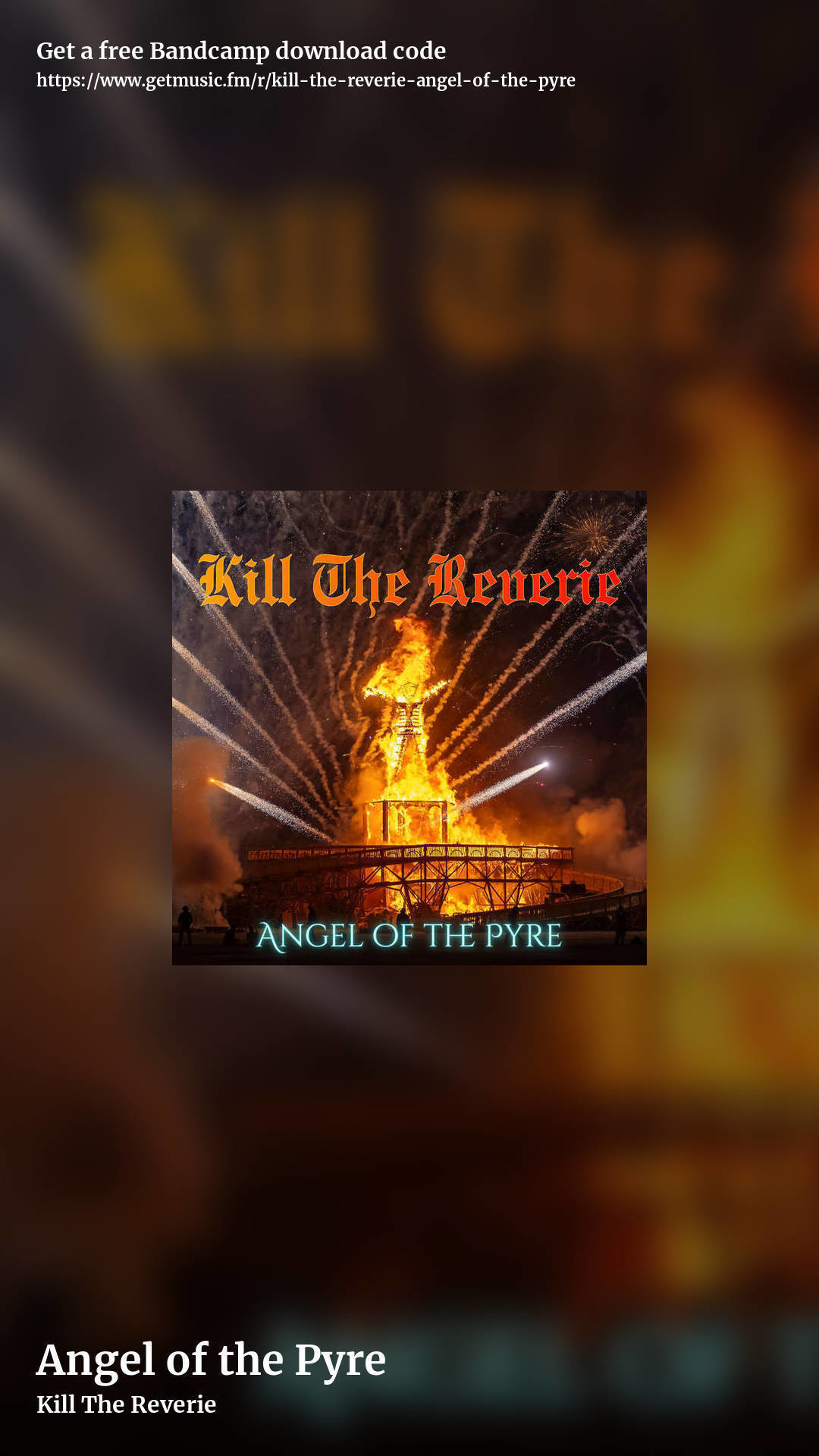 Angel of the Pyre by Kill The Reverie, story promo share image