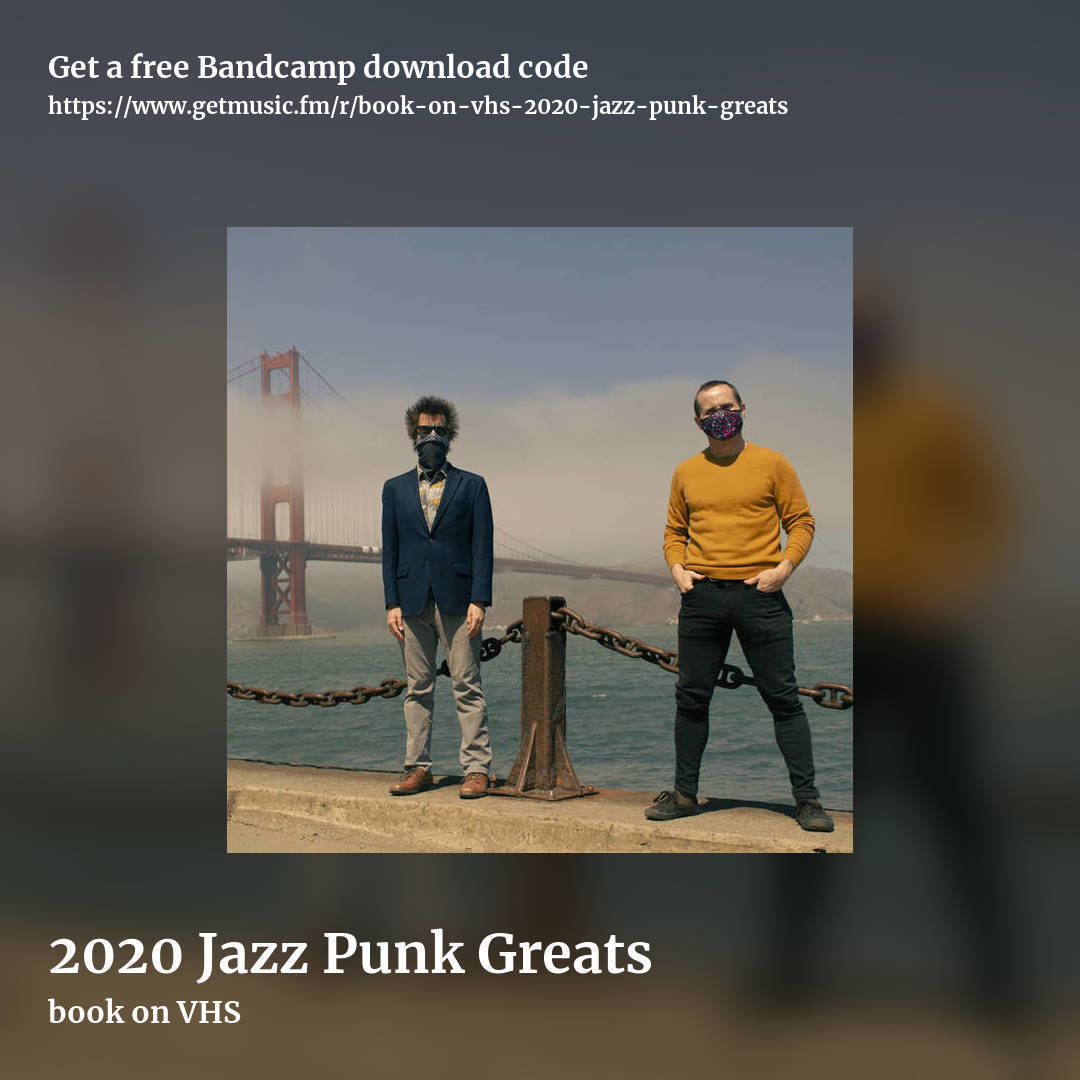 2020 Jazz Punk Greats by book on VHS, square promo share image