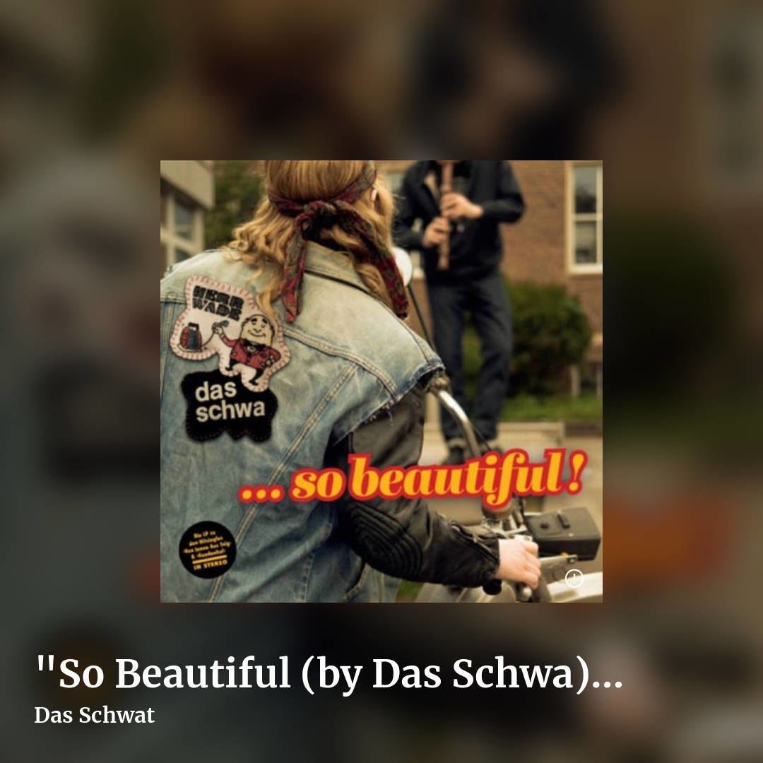 "So Beautiful (by Das Schwa)" by Herr Wade by Das Schwat, square clean share image