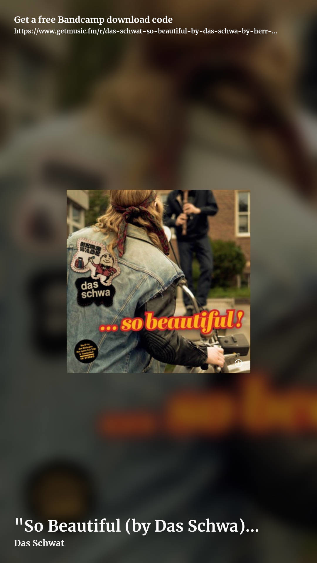"So Beautiful (by Das Schwa)" by Herr Wade by Das Schwat, story promo share image