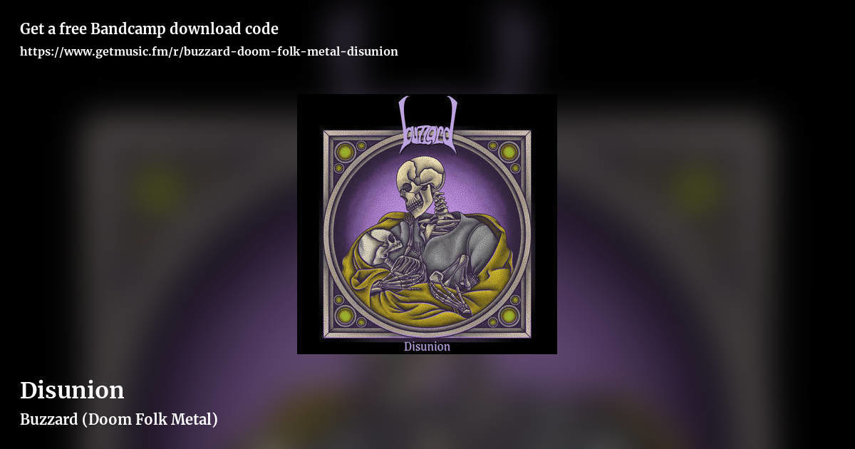 Disunion by Buzzard (Doom Folk Metal), landscape promo share image