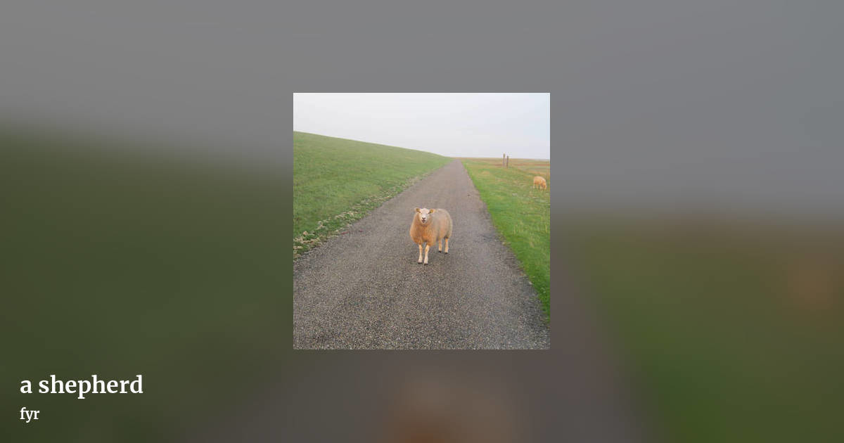 a shepherd by fyr, landscape clean share image