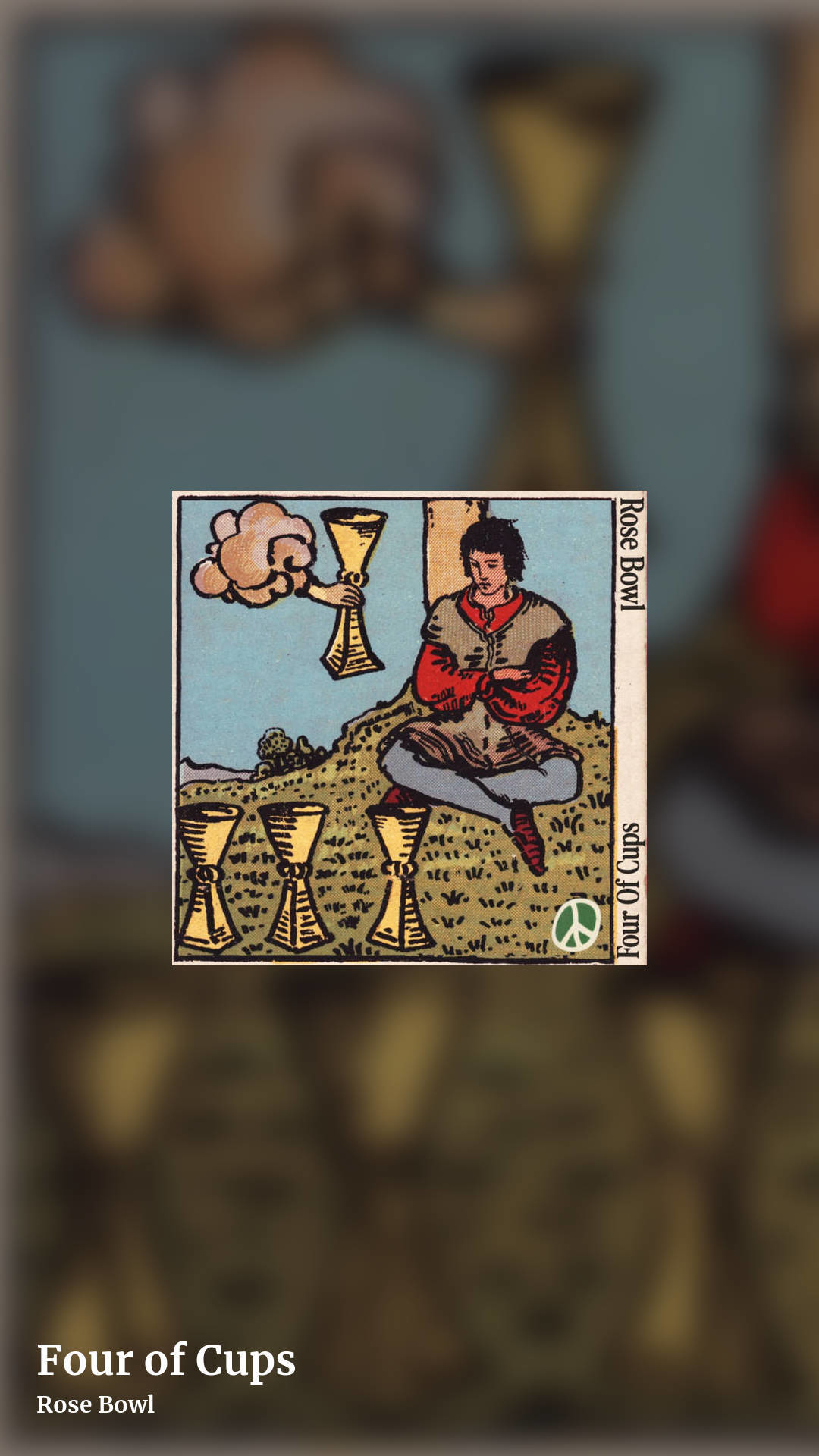 Four of Cups by Rose Bowl , story clean share image