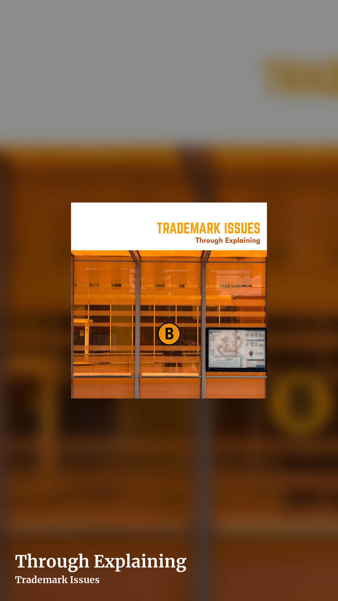 Through Explaining by Trademark Issues, story clean share image
