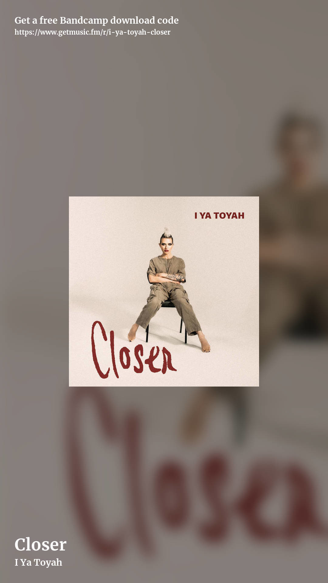 Closer by I Ya Toyah, story promo share image