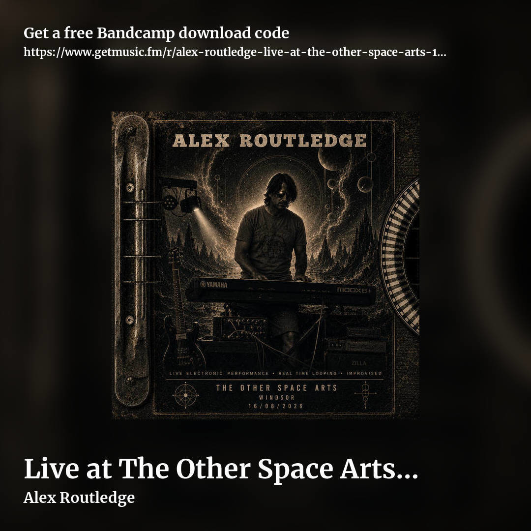 Live at The Other Space Arts, 16/08/2026 by Alex Routledge, square promo share image