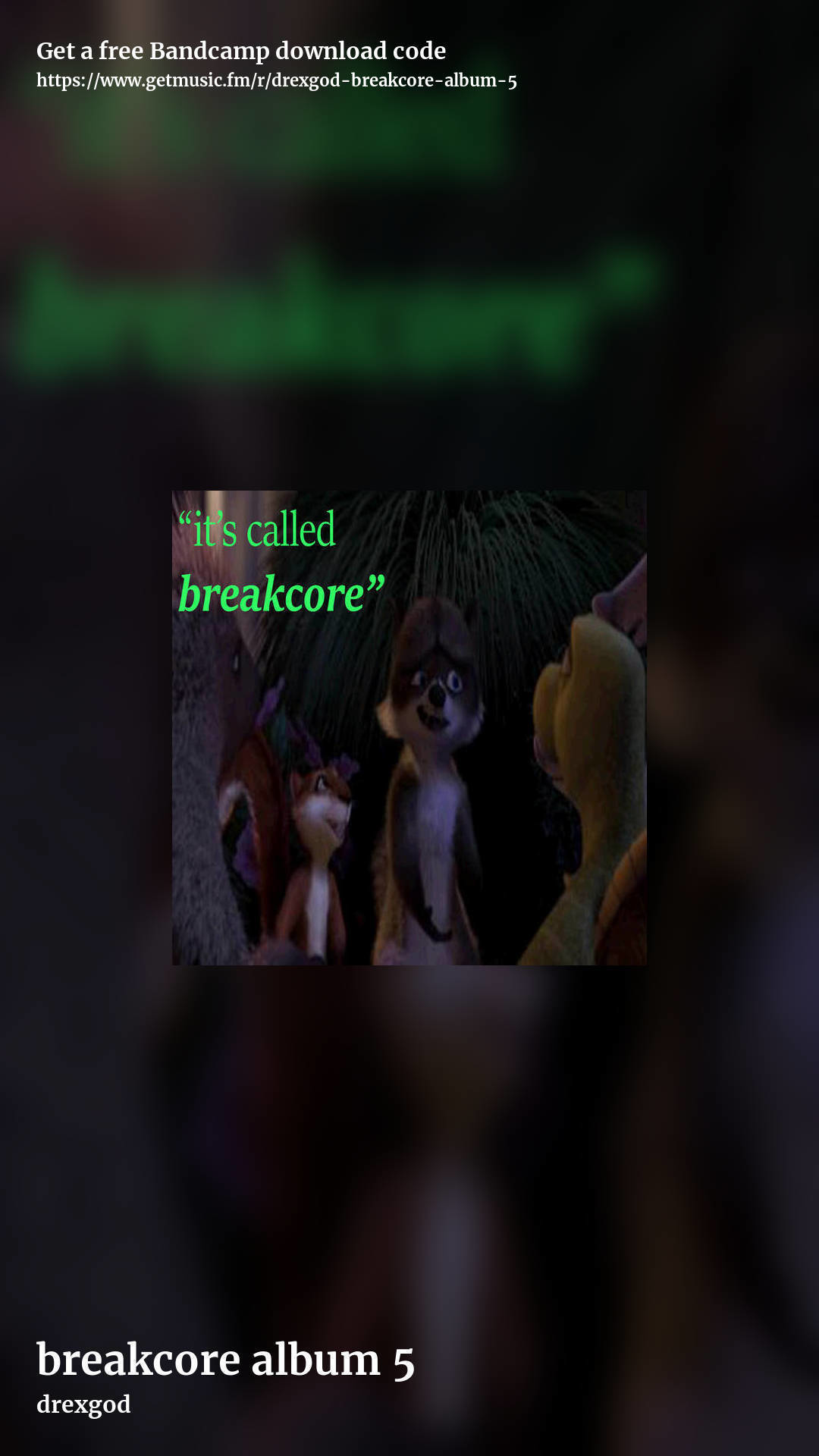 breakcore album 5 by drexgod, story promo share image