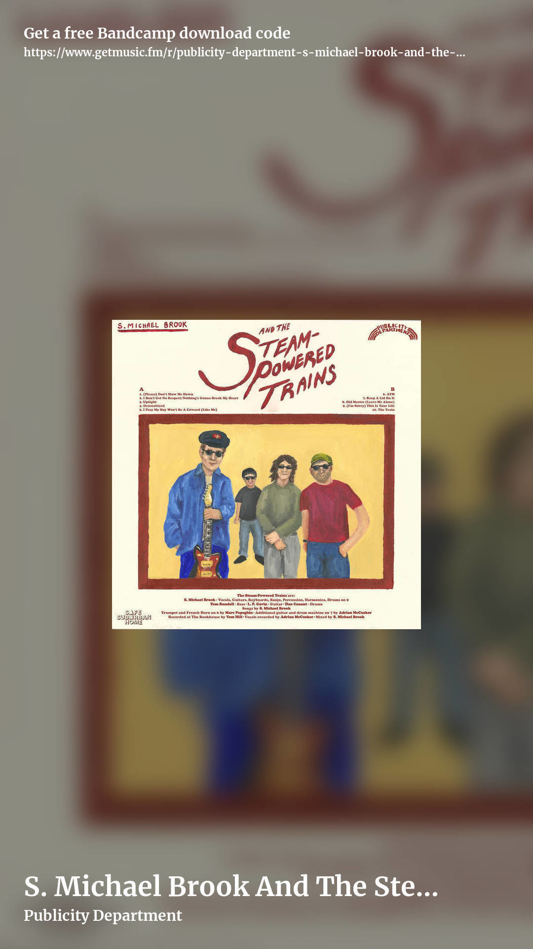 S. Michael Brook And The Steam-Powered Trains by Publicity Department, story promo share image