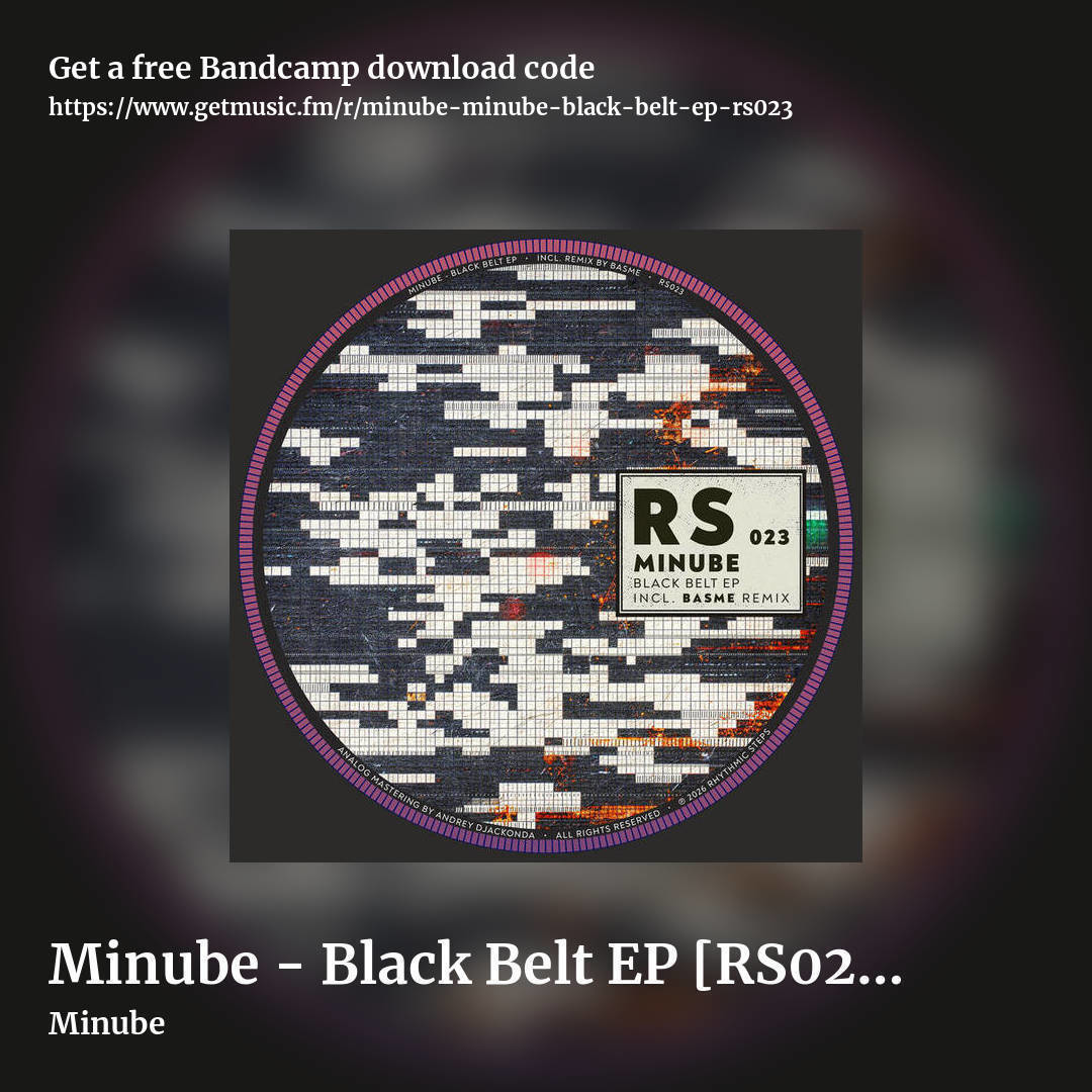 Minube - Black Belt EP [RS023] by Minube, square promo share image