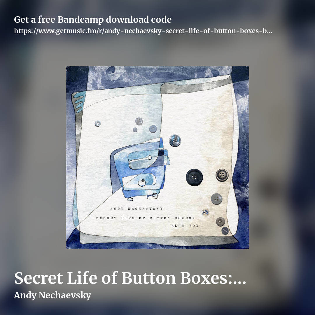 Secret Life of Button Boxes: Blue Box by Andy Nechaevsky, square promo share image