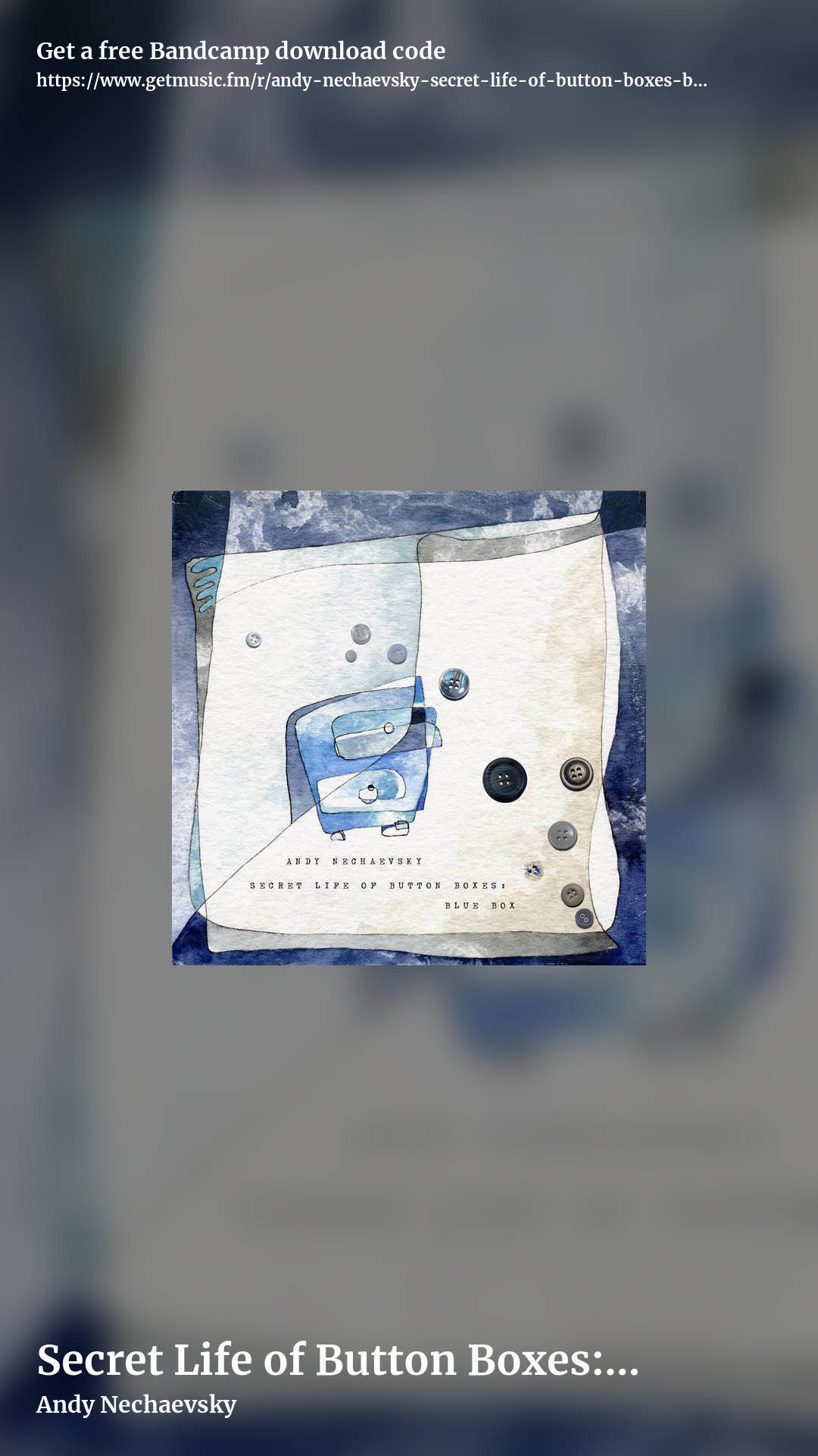 Secret Life of Button Boxes: Blue Box by Andy Nechaevsky, story promo share image