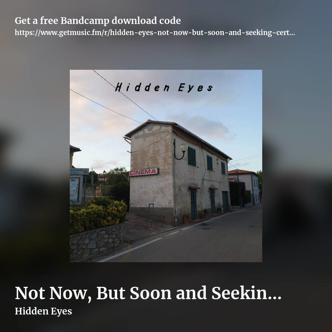 Not Now, But Soon and Seeking Certainty (2 disc double album) by Hidden Eyes, square promo share image