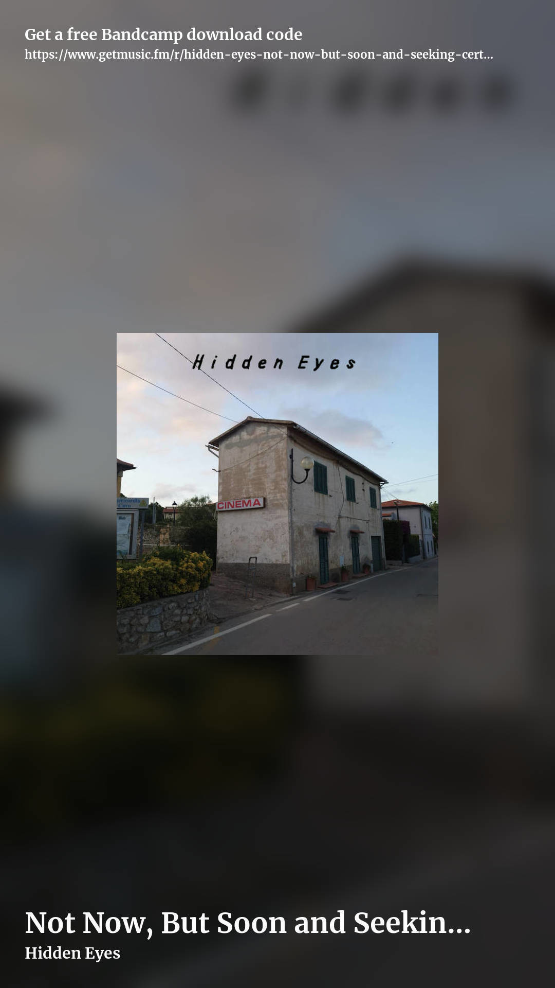 Not Now, But Soon and Seeking Certainty (2 disc double album) by Hidden Eyes, story promo share image