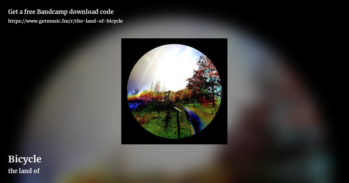 Bicycle by the land of, landscape promo share image